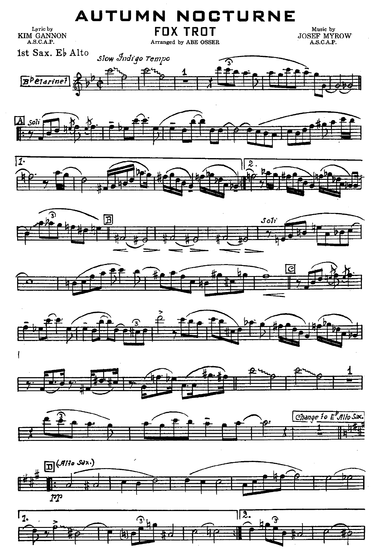 Autumn Nocturne (A.Osser) Foxtrot