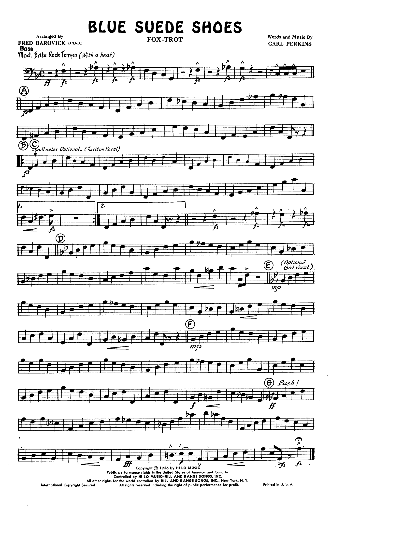 Blue Suede Shoes (F.Barovick) Foxtrot