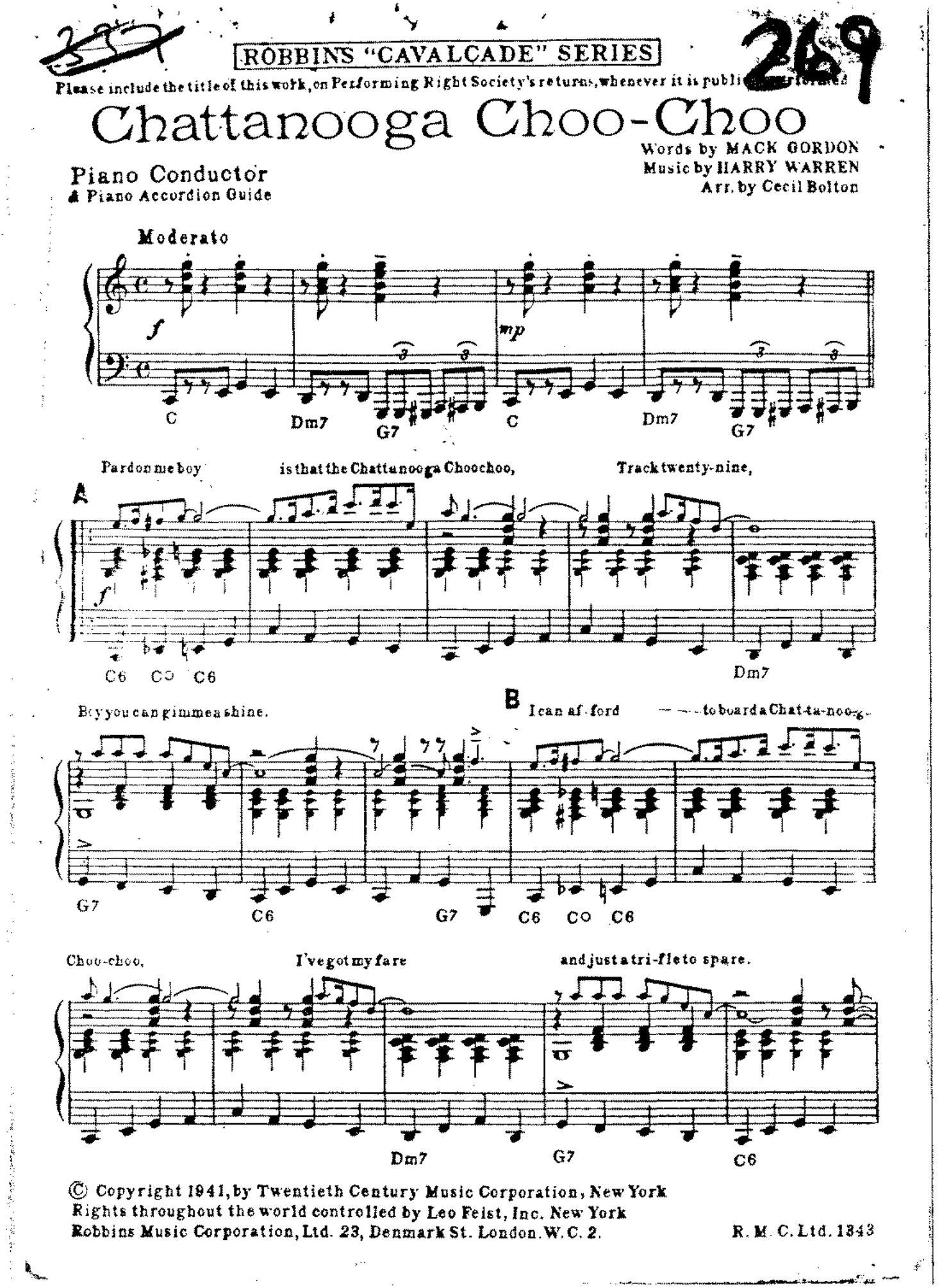 Chattanooga Choo Choo (C.Bolton)