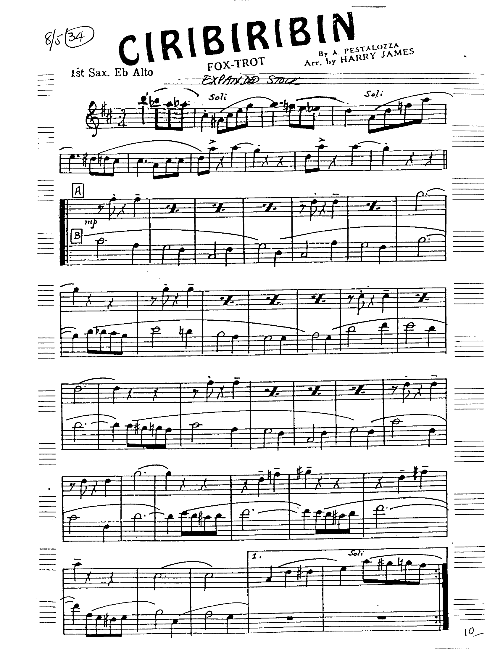 Ciribiribin (H.James)