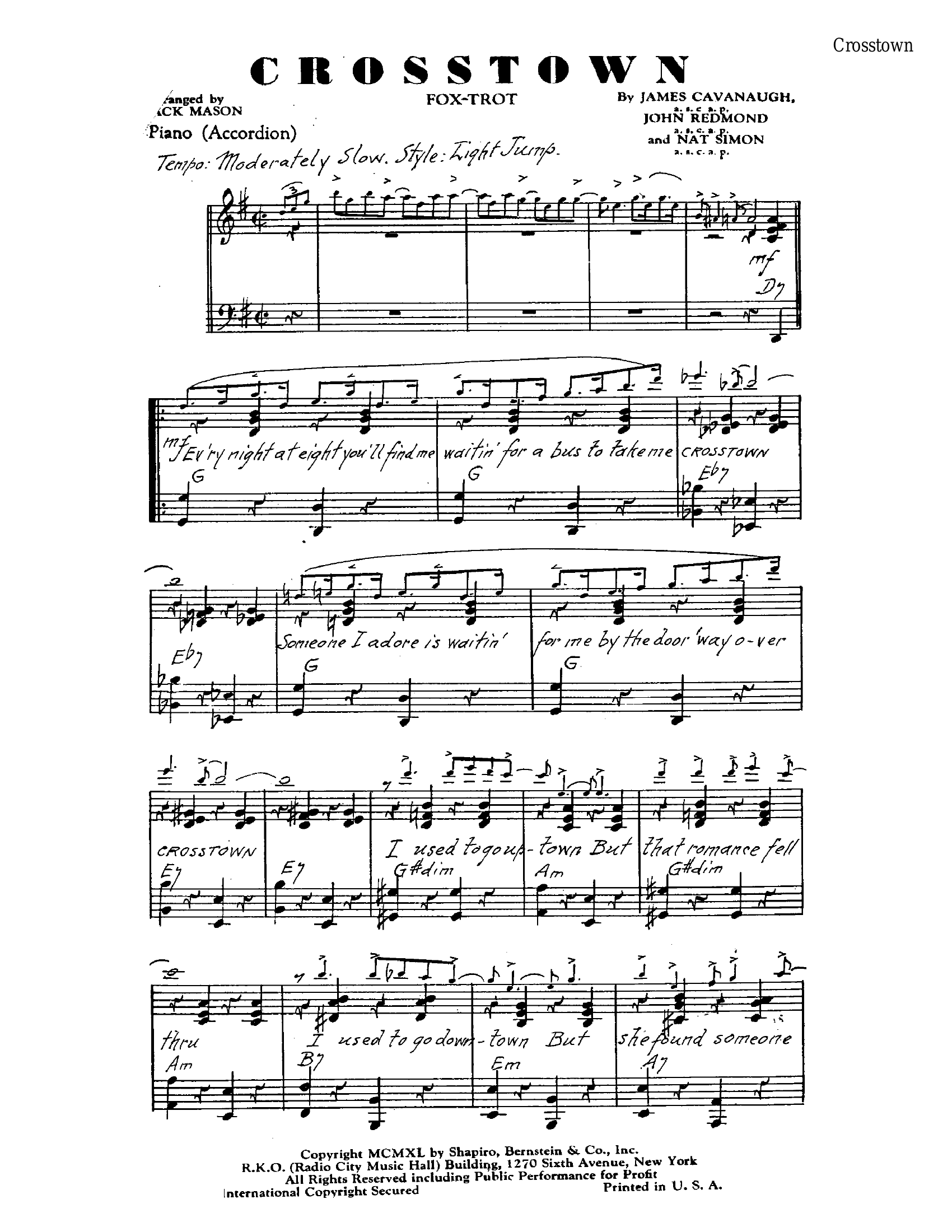 Crosstown (J.Mason)