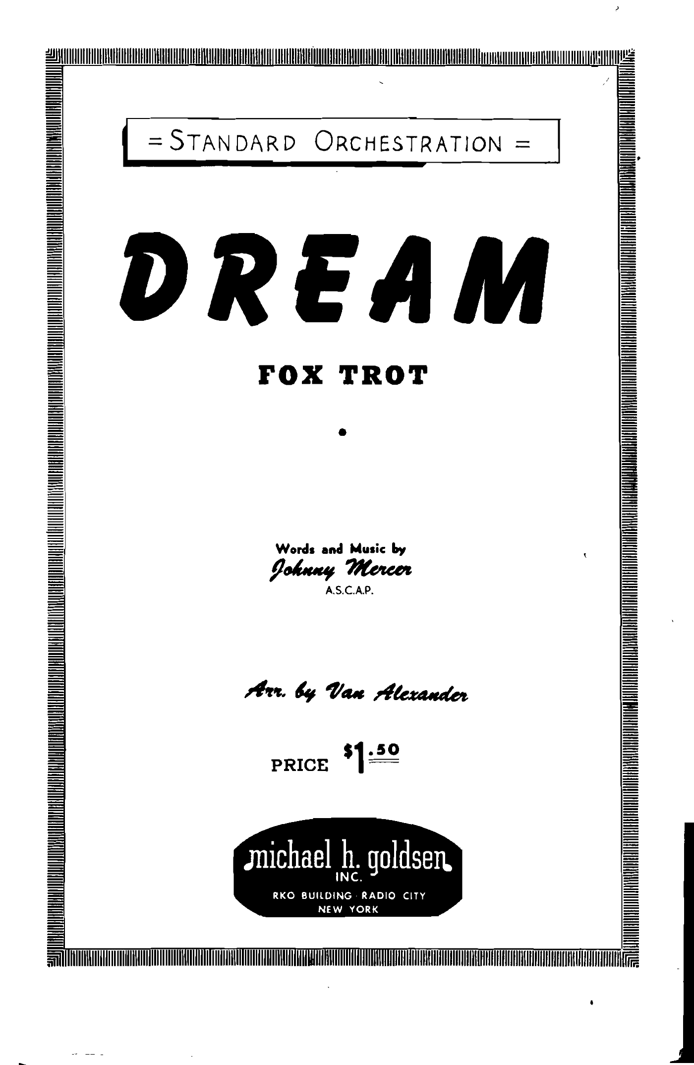 Dream (Van Alexander)