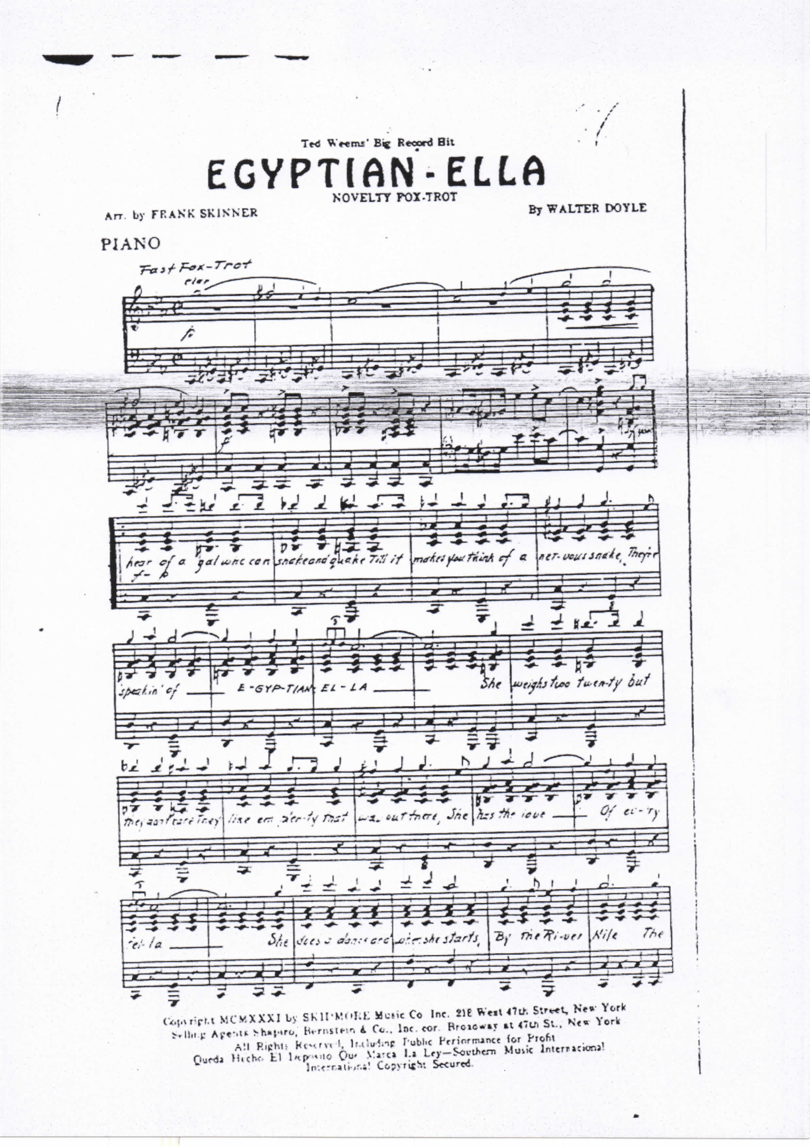 Egyptian Ella (F.Skinner)