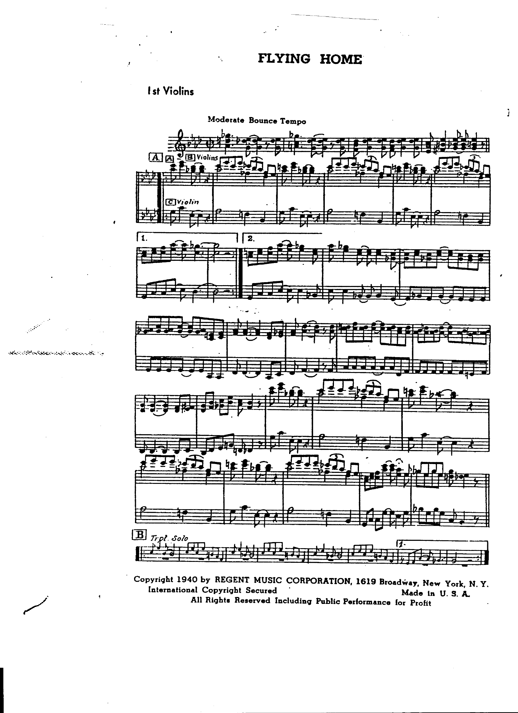 Flying Home (F.Henderson) B.Goodman