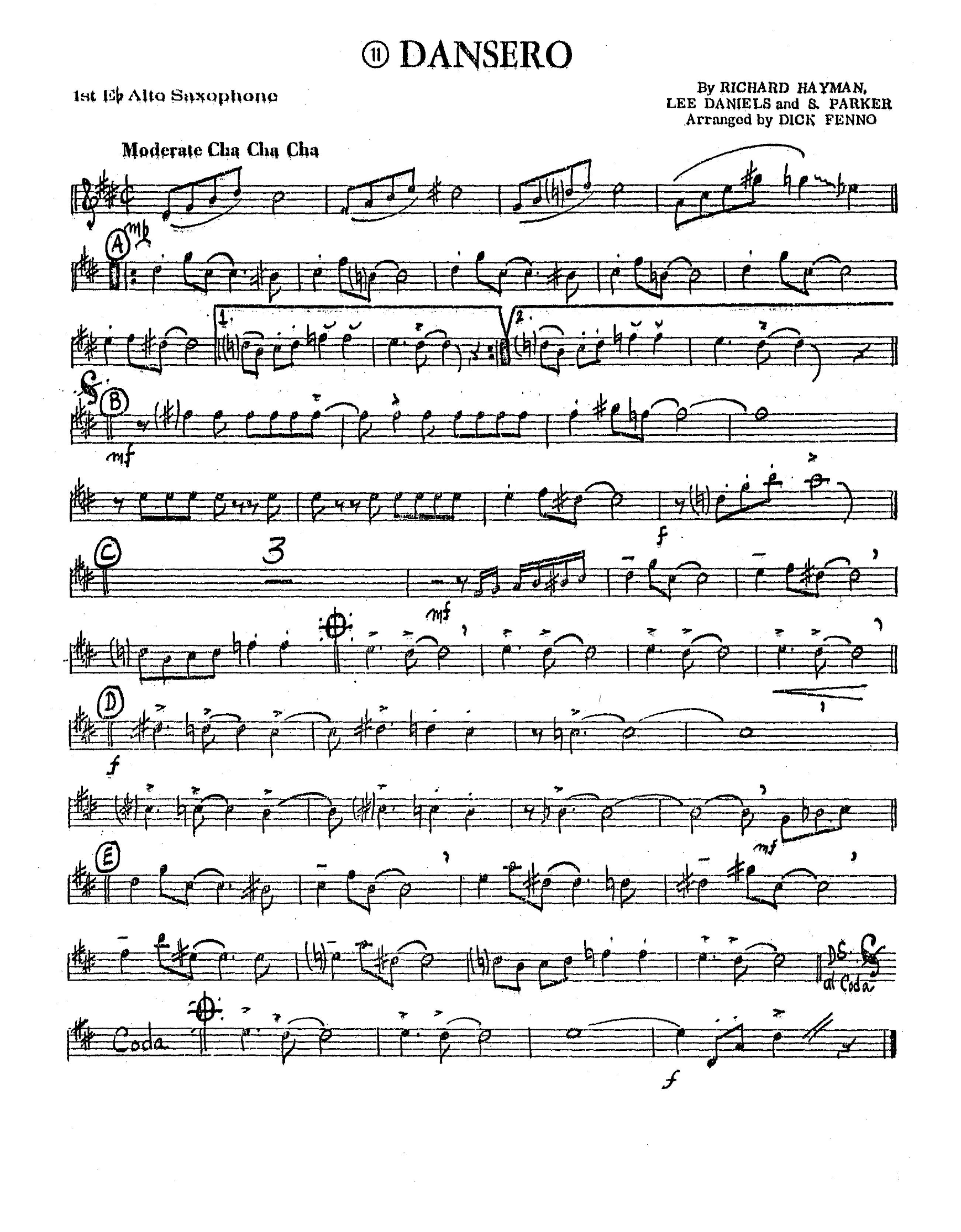 Dansero - Richard Hayman - Dick Fenno - Cha Cha