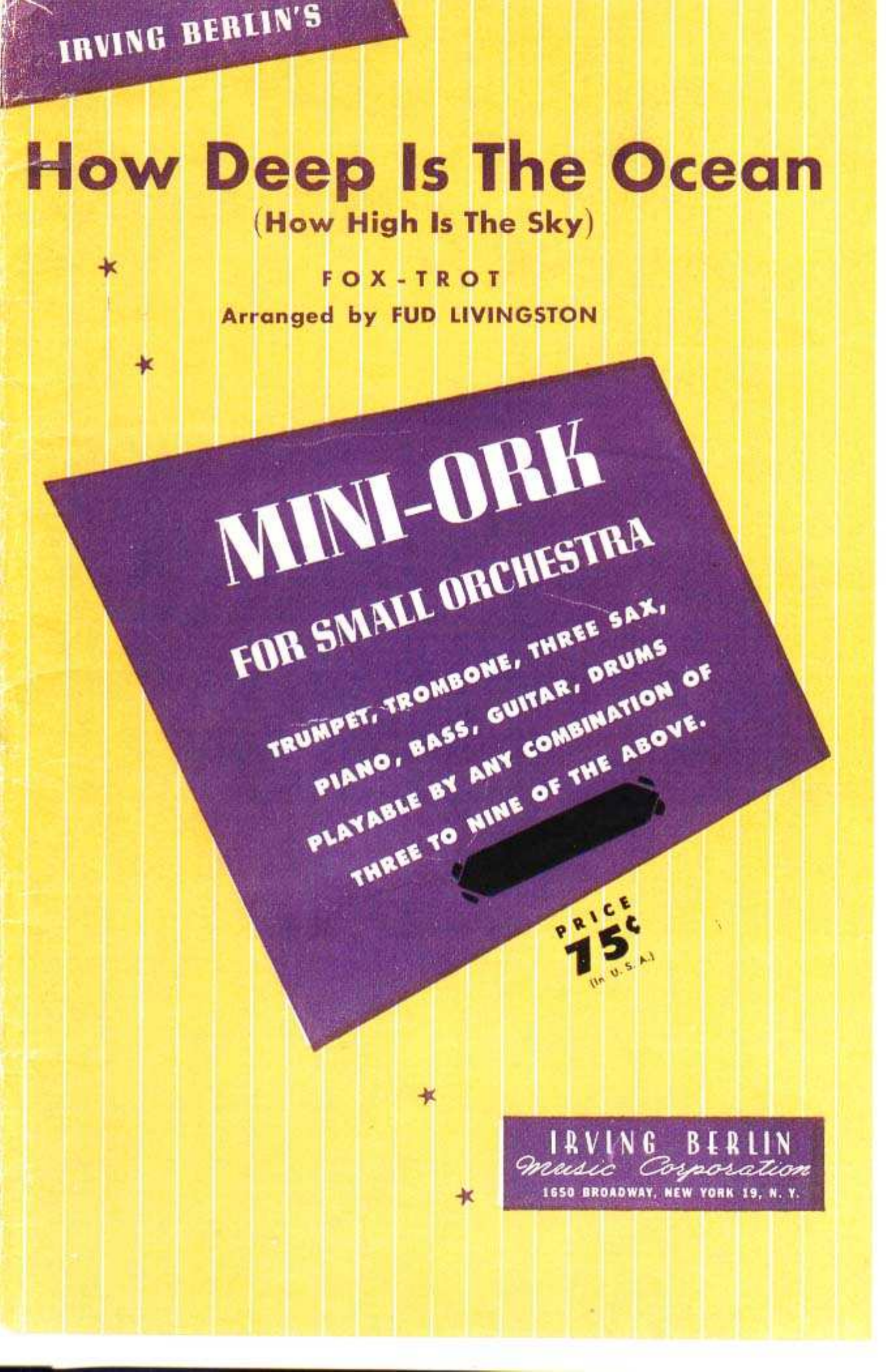 How Deep Is The Ocean (F.Livingston)