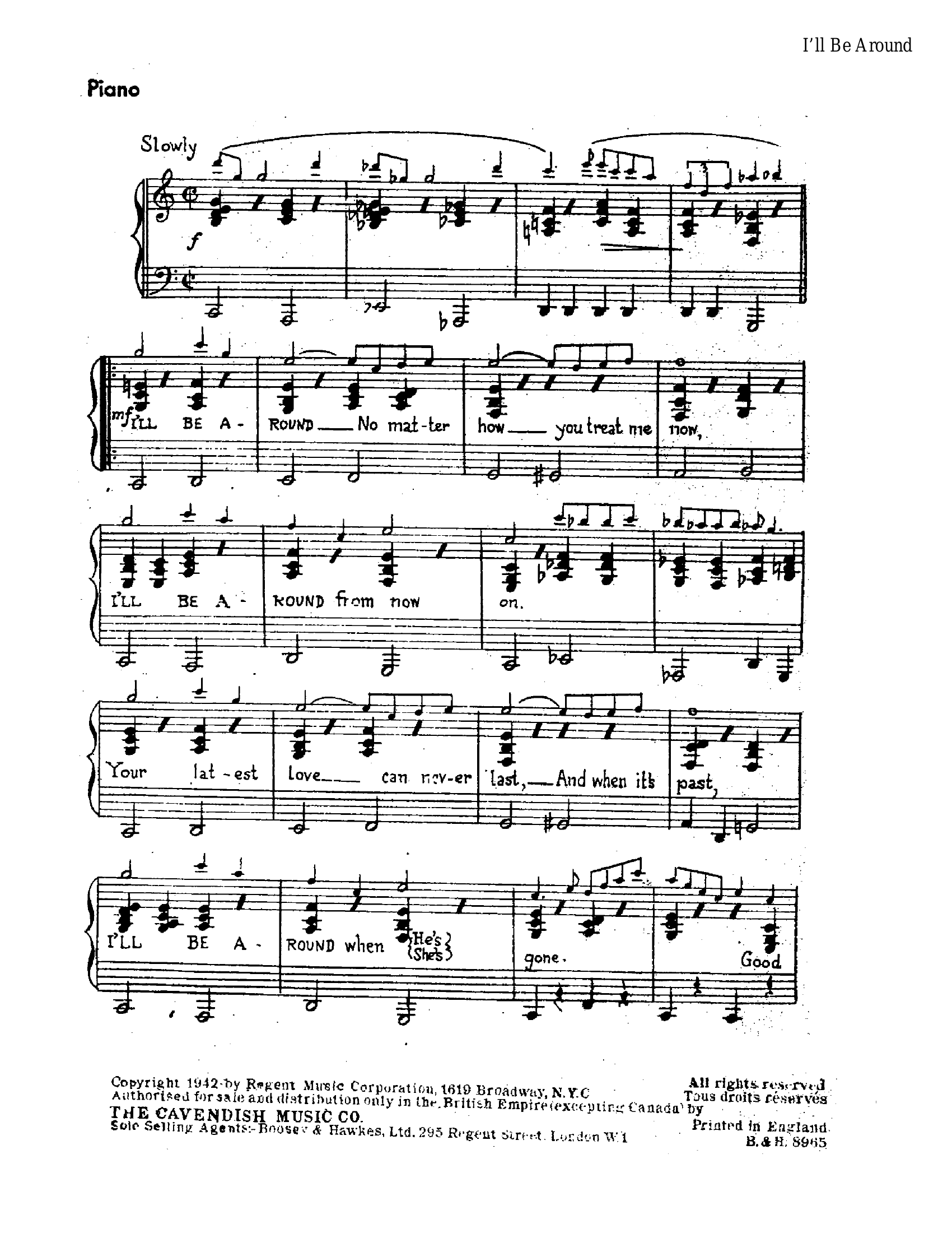 I'll Be Around (S.Murphy)