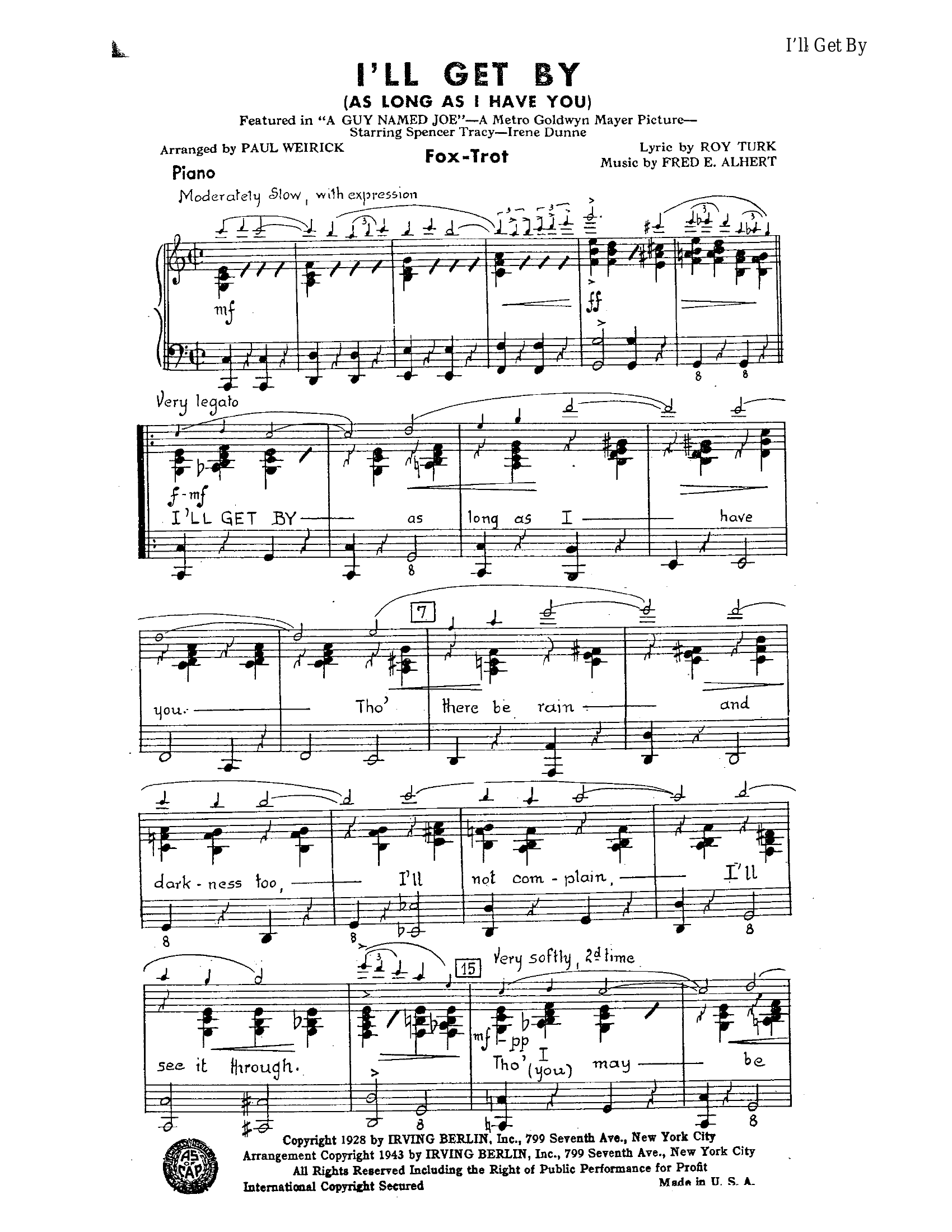 I'll Get By (P.Weirick)