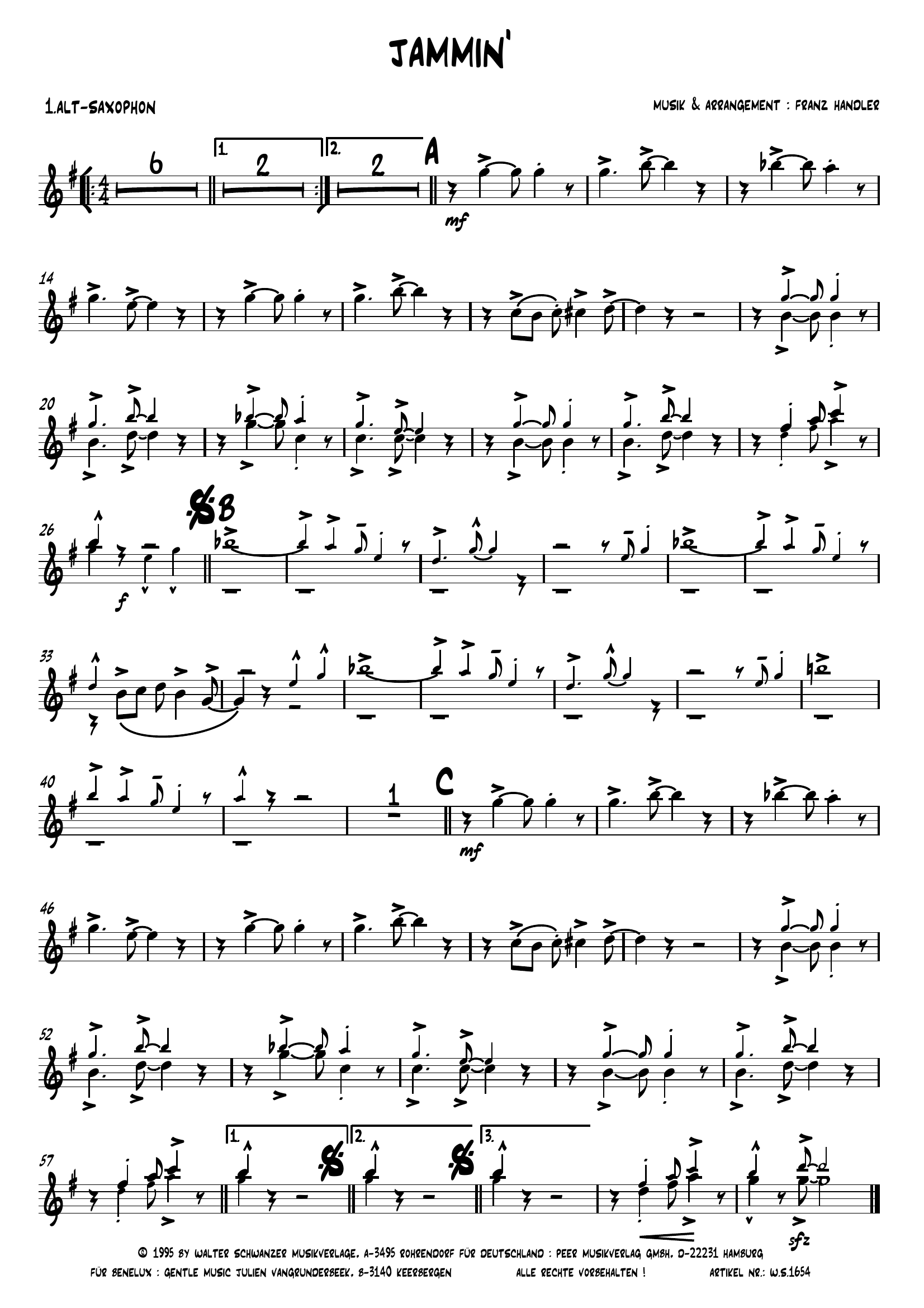 Jammin (F.Handler) - Foxtrot