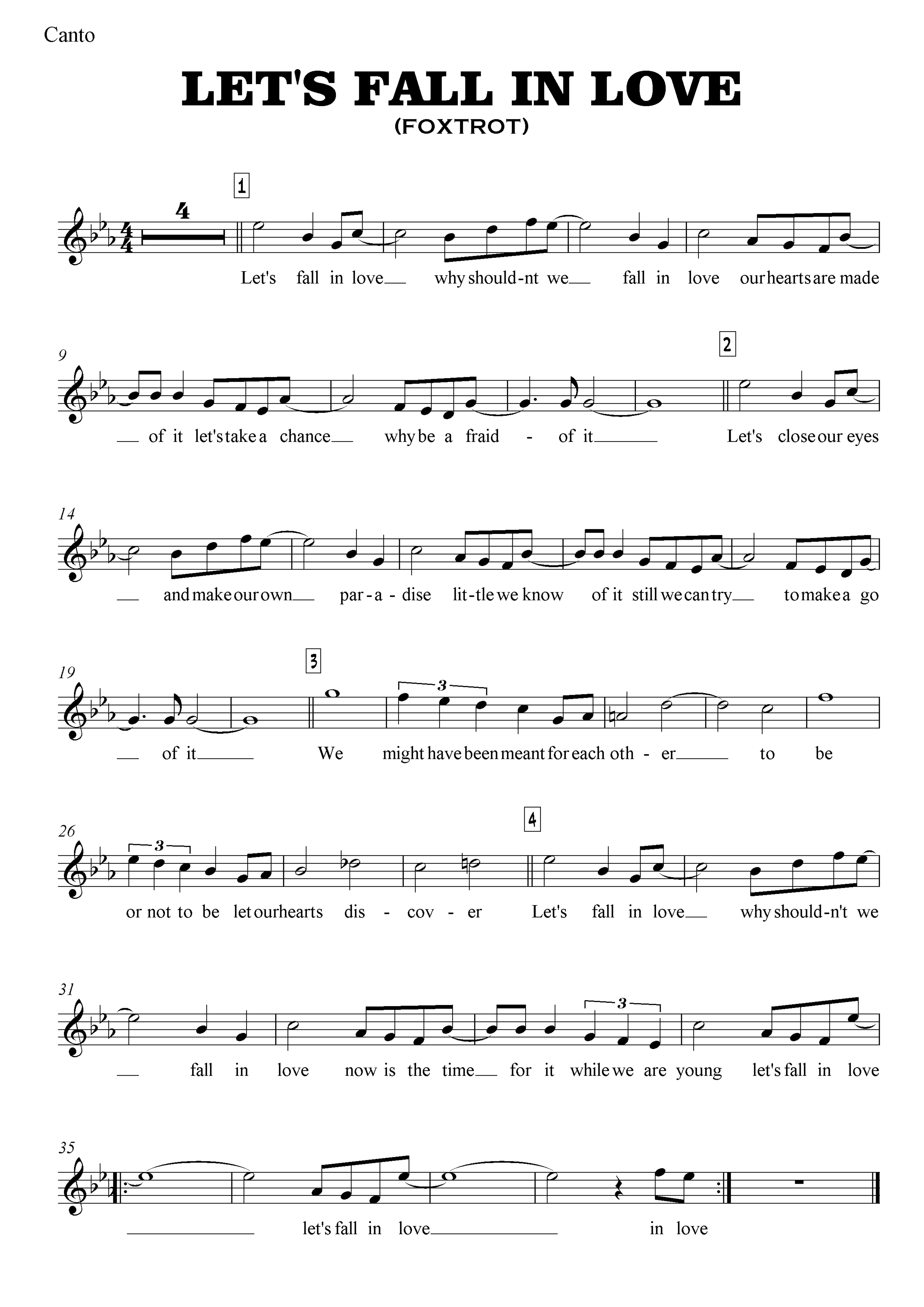 Let's Fall In Love (H.Arlen) voc