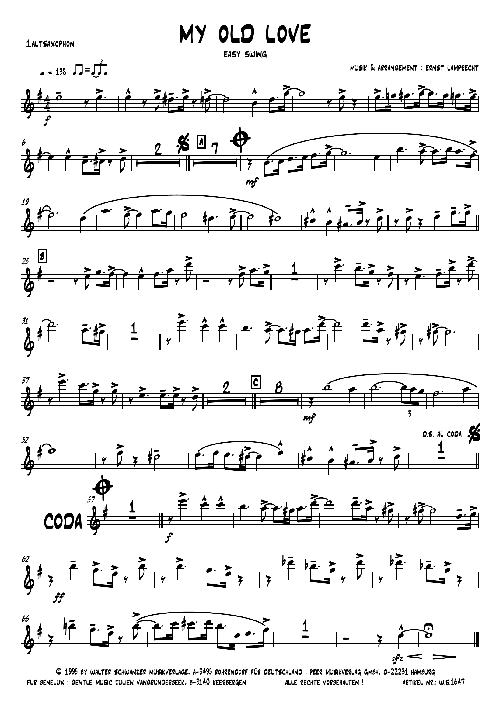 My Old Love (E.Lamprecht) - Foxtrot