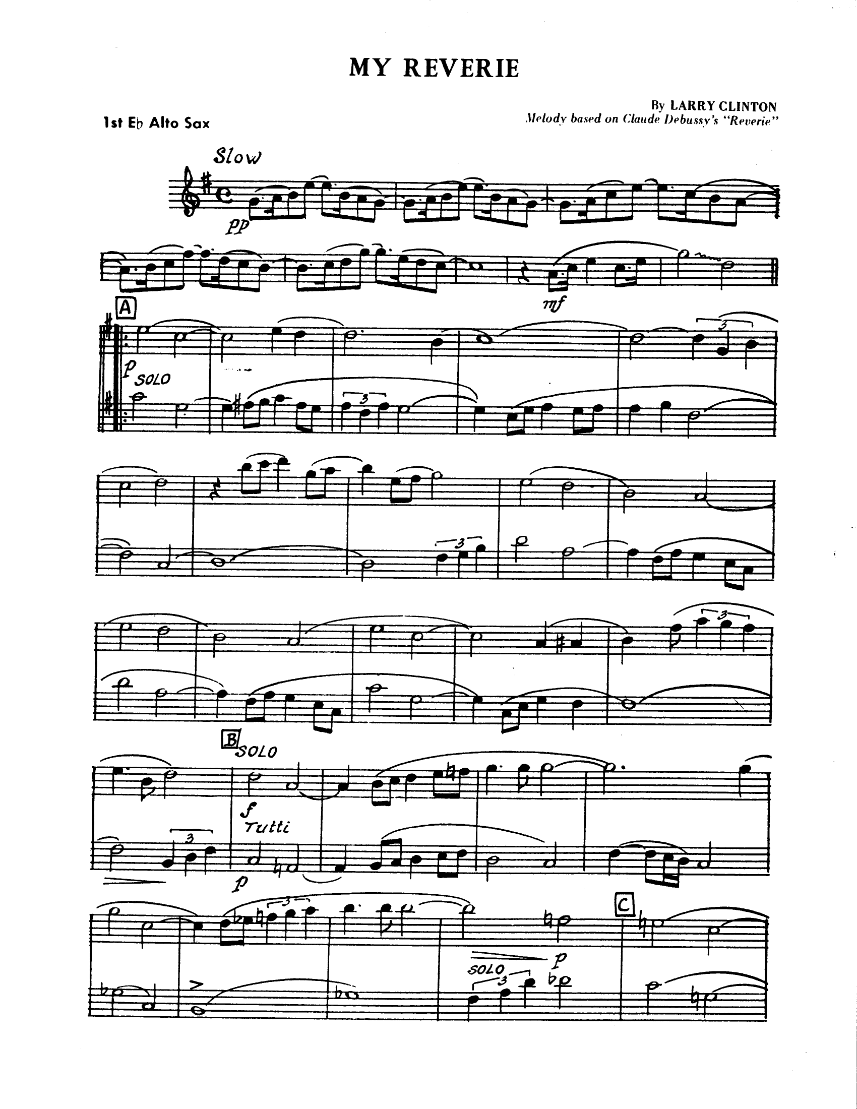 My Reverie (L.Clinton) voc