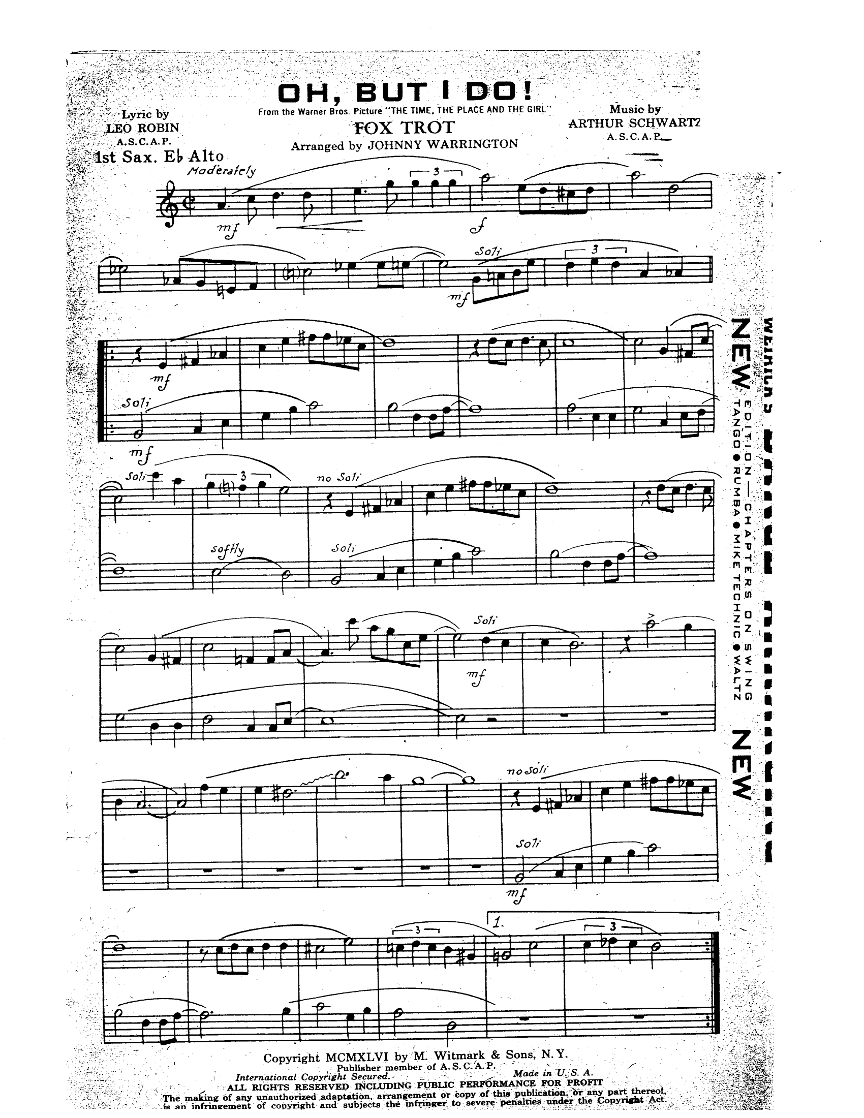 Oh, But I Do! (J.Warrington)