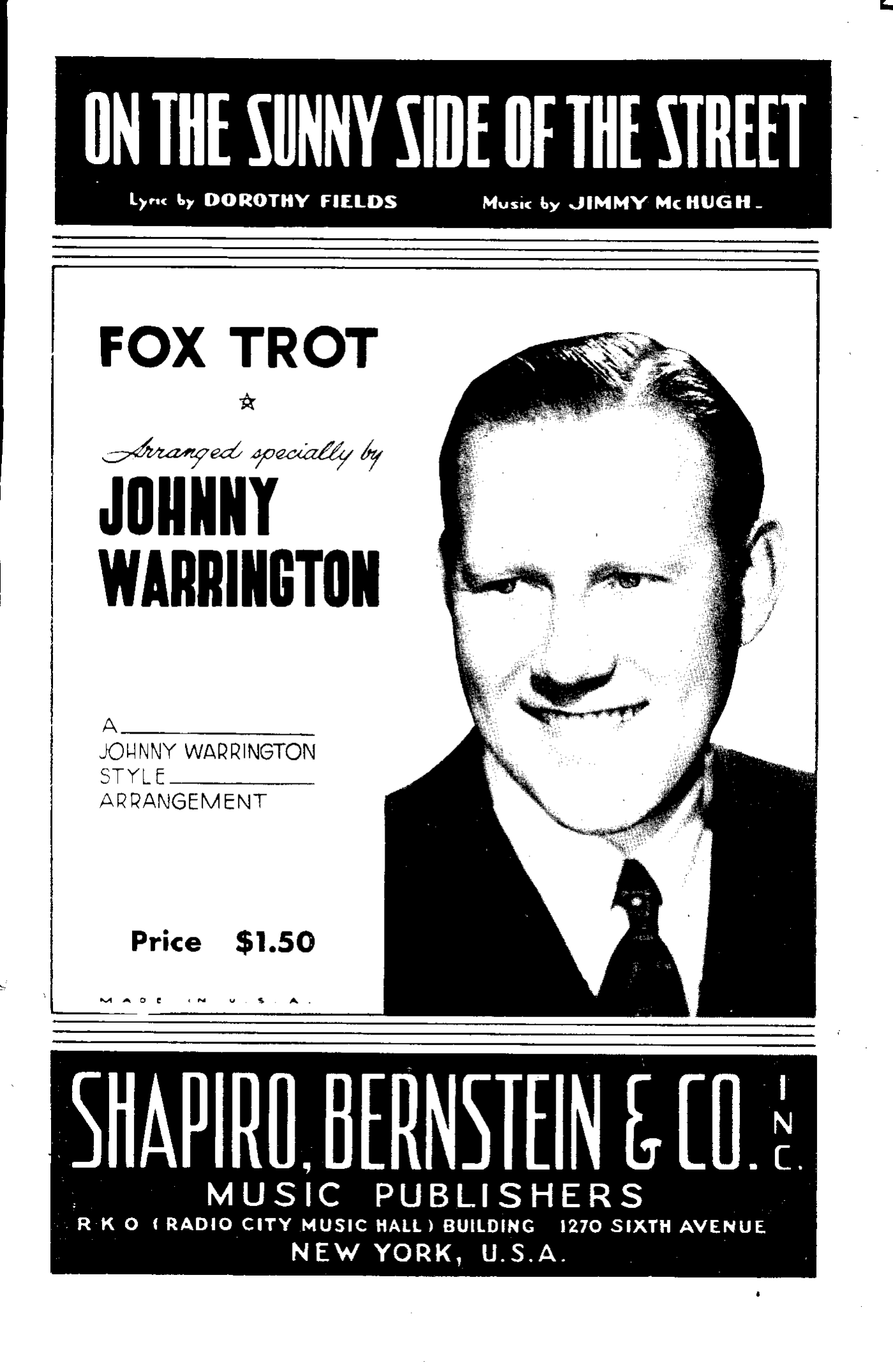 On The Sunny Side Of The Street (J.Warrington)