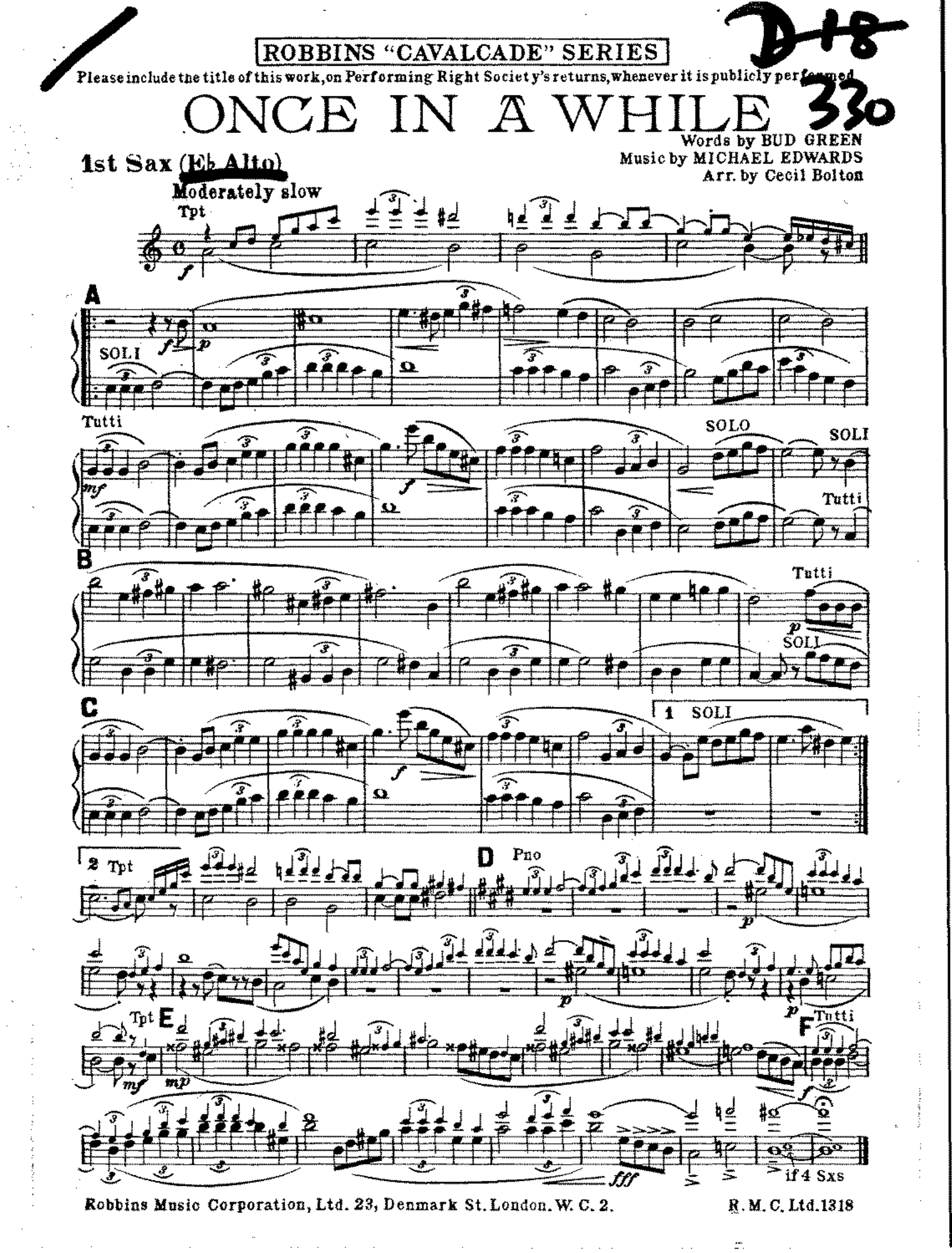 Once In A While (C.Bolton)