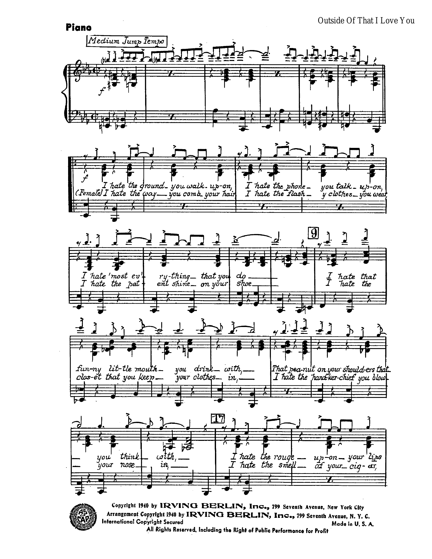 Outside Of That I Love You (J.Mason)