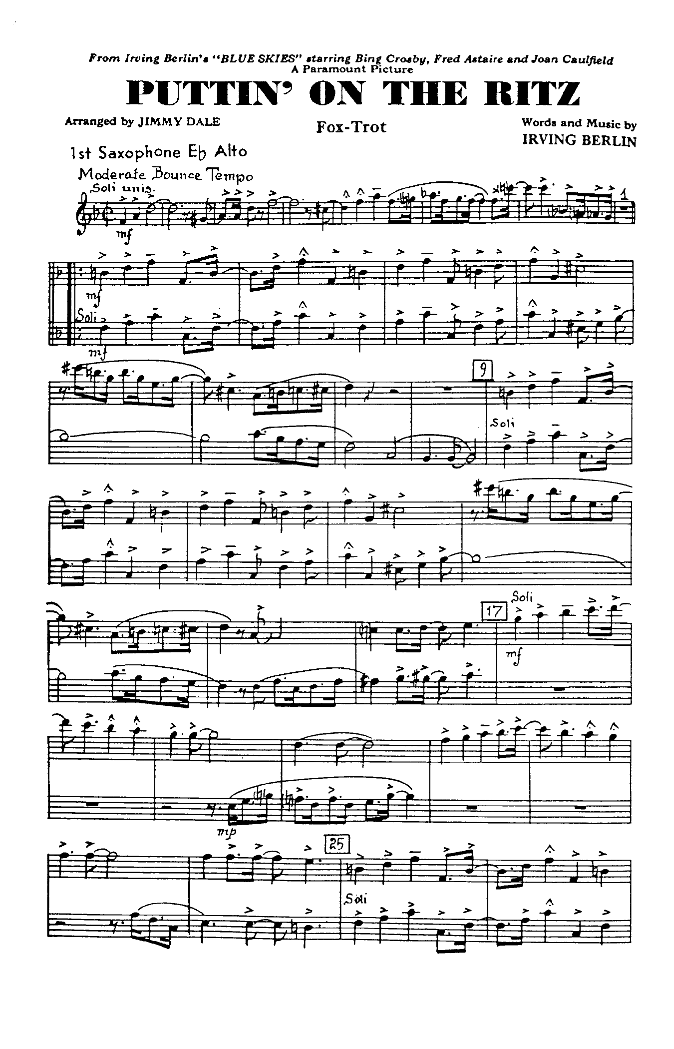 Puttin' On The Ritz (J.Dale)