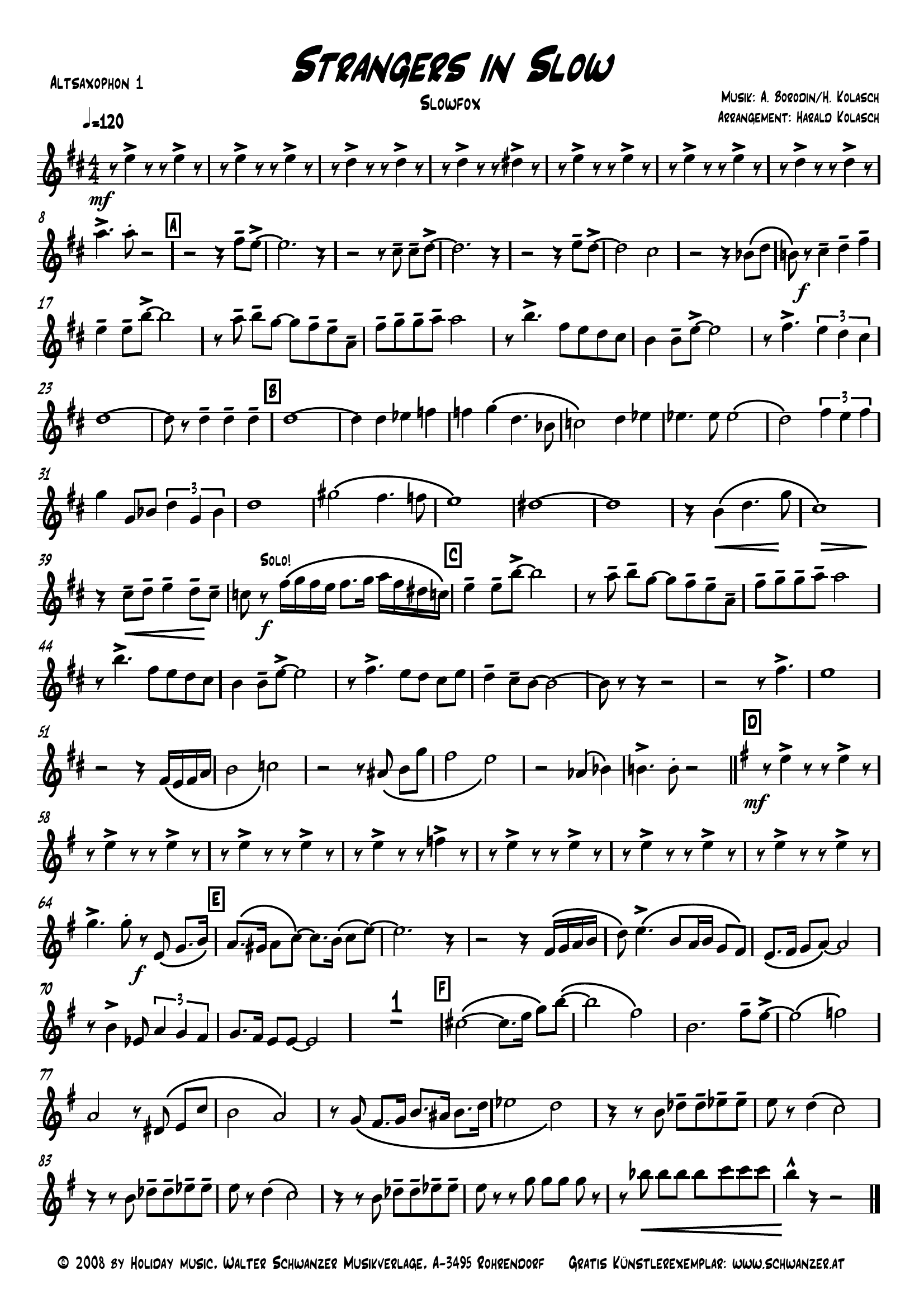 Strangers In Slow (A.Borodin)