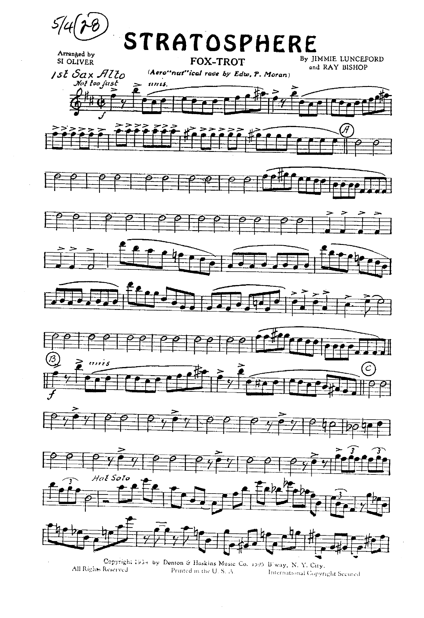 Stratosphere (J.Lunceford)