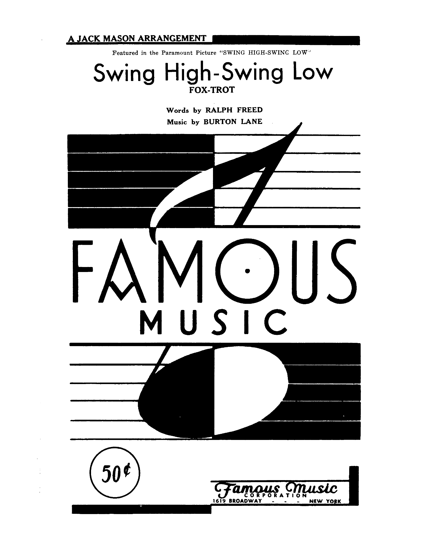 Swing High-Swing Low (J.Mason) Vocal Trio - Foxtrot