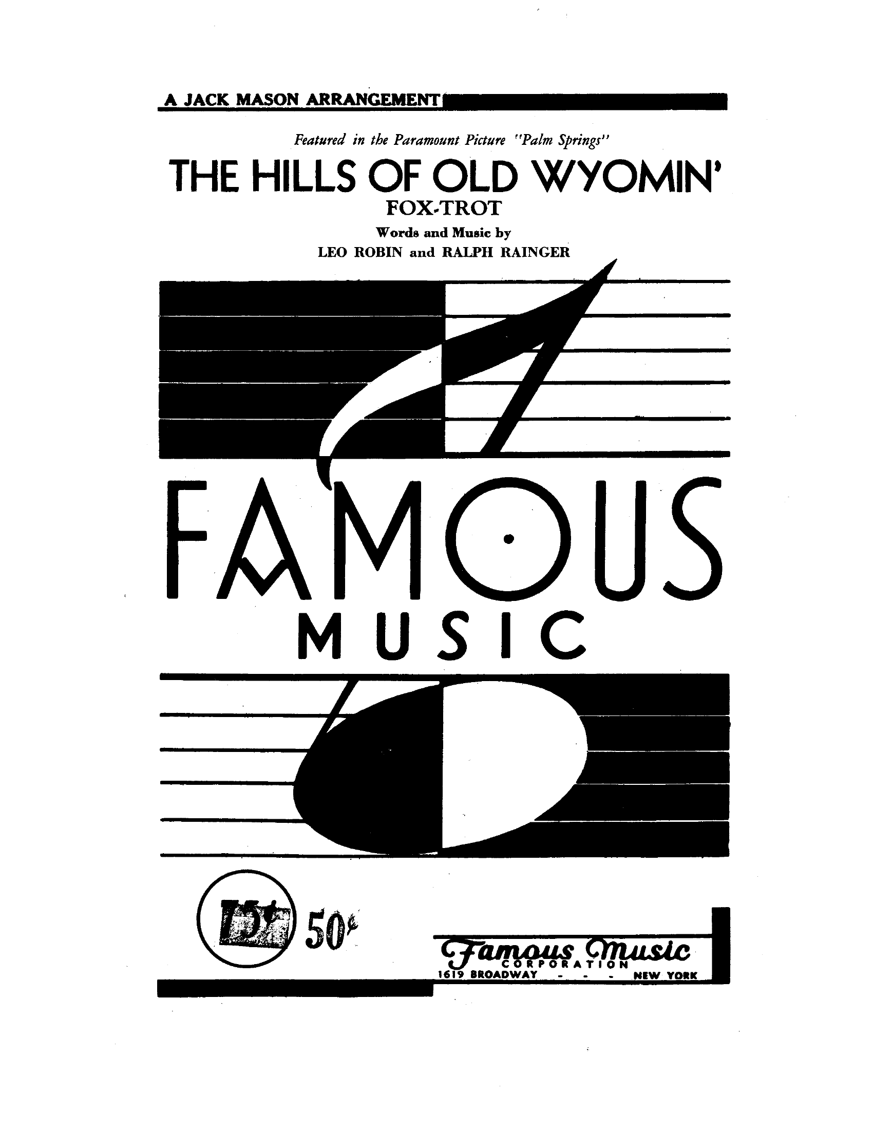 The Hills Of Old Wyomin' (J.Mason) Vocal Trio - Foxtrot