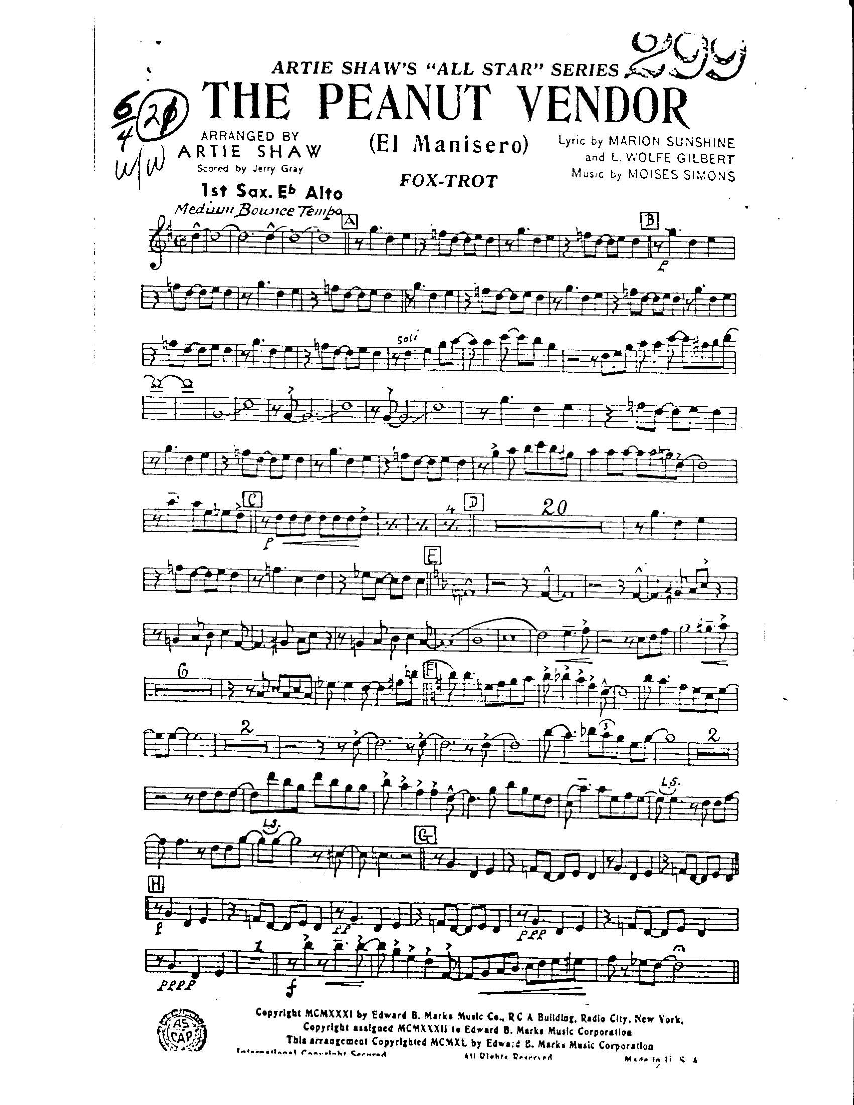 The Peanut Vendor (A.Shaw)