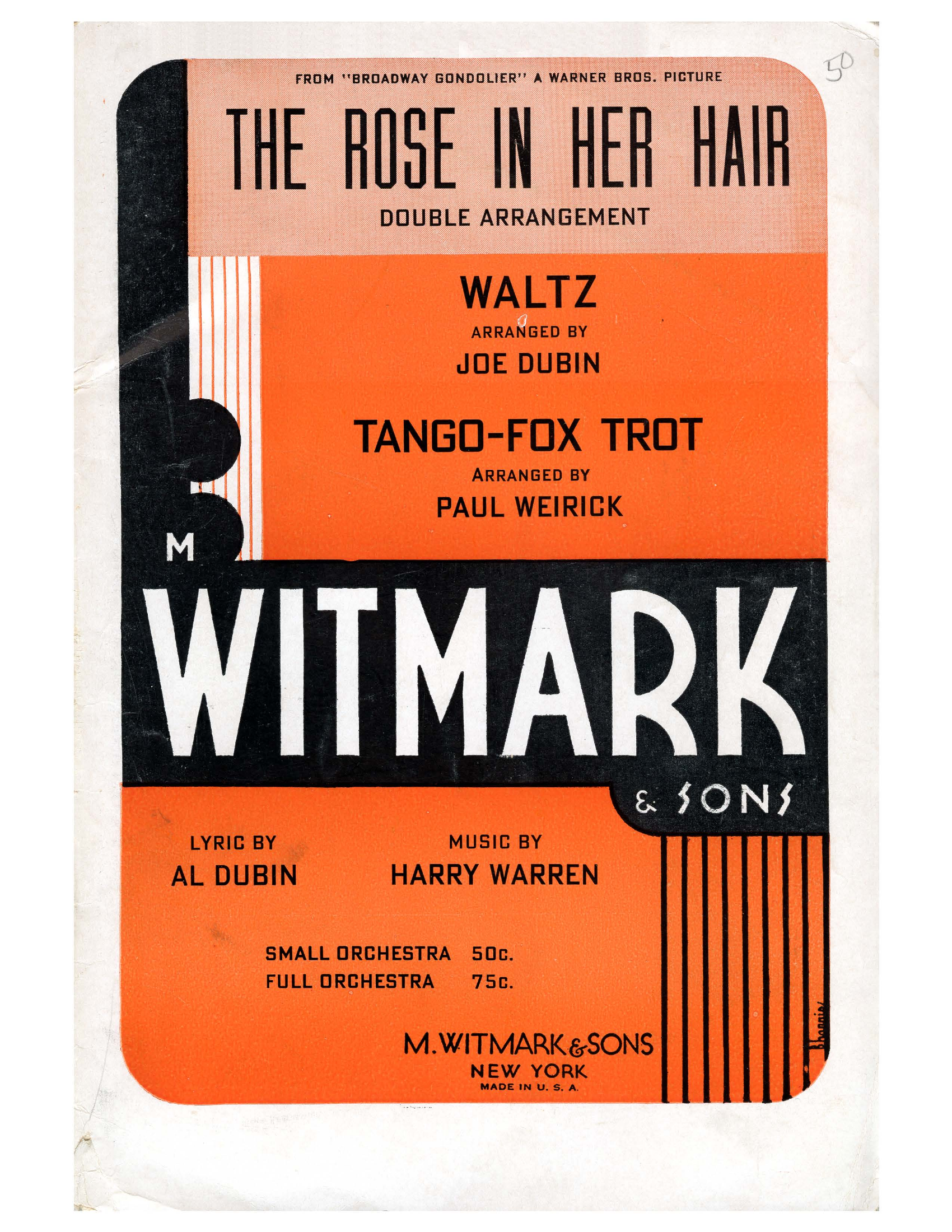 The Rose In Her Hair (P.Weirick) Foxtrot