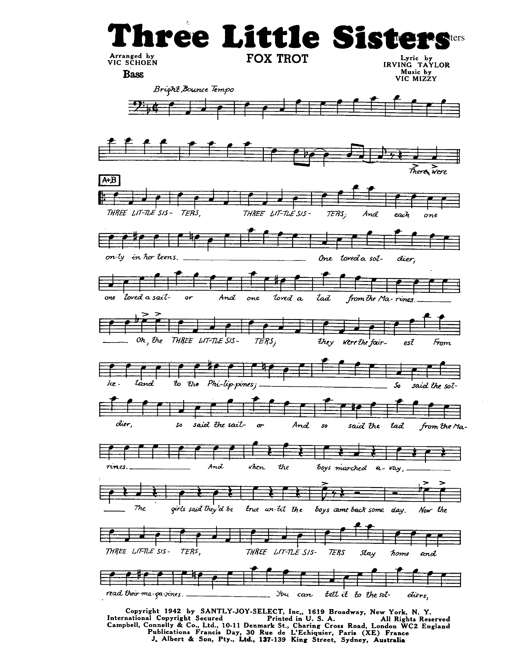 Three Little Sisters (V.Schoen)