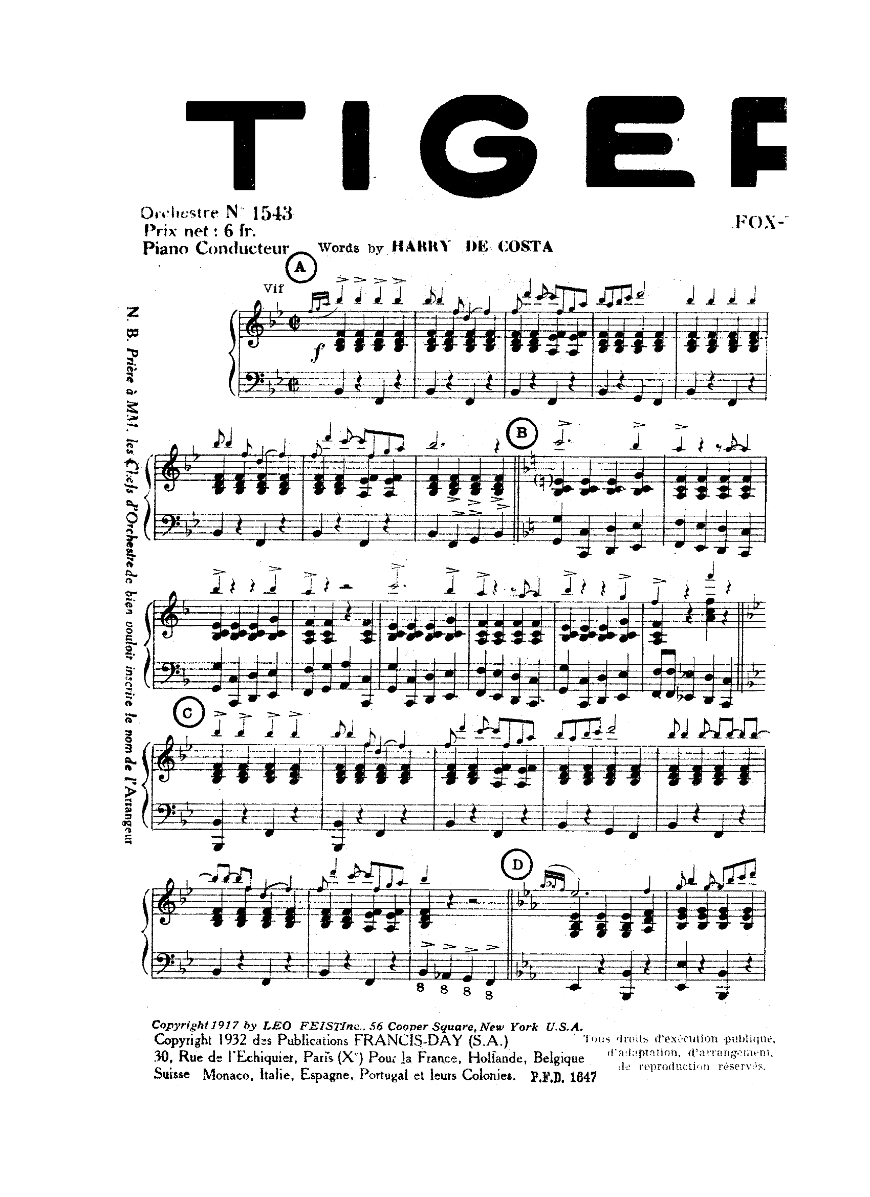 Tiger Rag (H.Wood) D.J. La Rocca