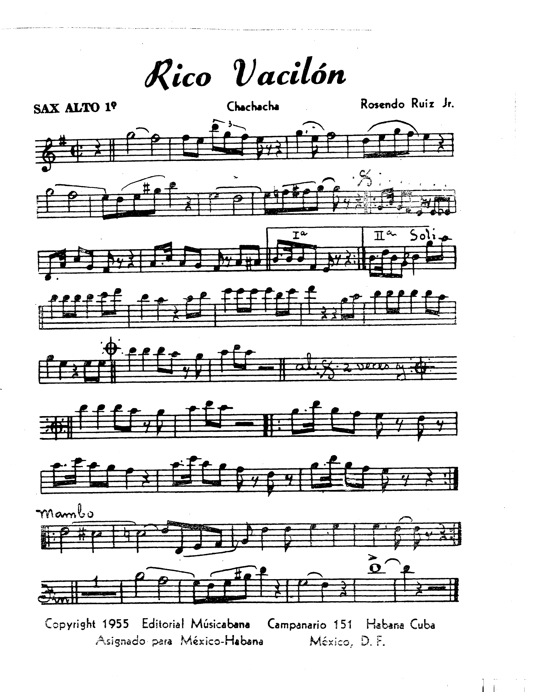 Rico Vacilon (ChaChaCha)