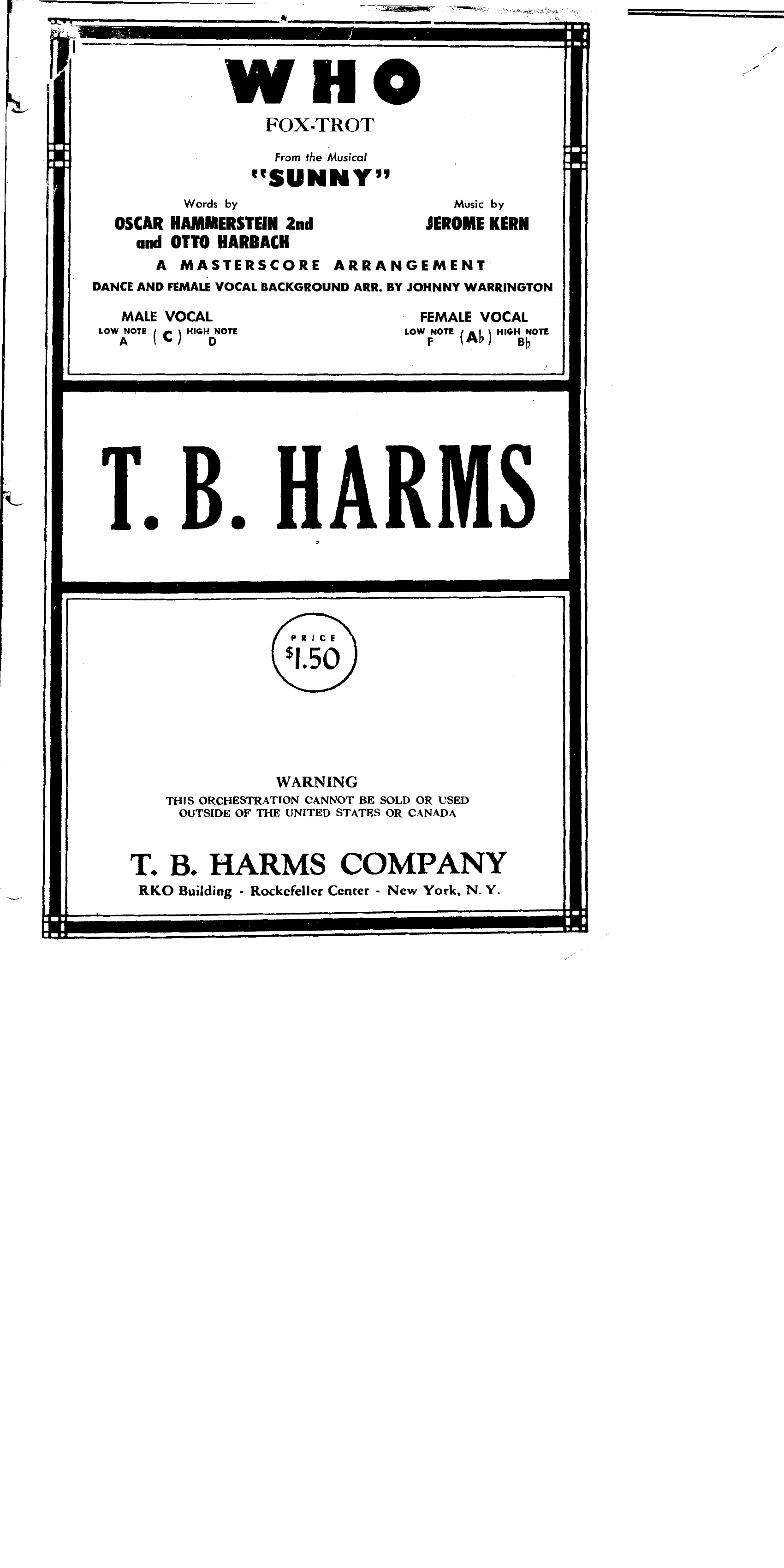 Who (J.Warrington) - Violins - Foxtrot