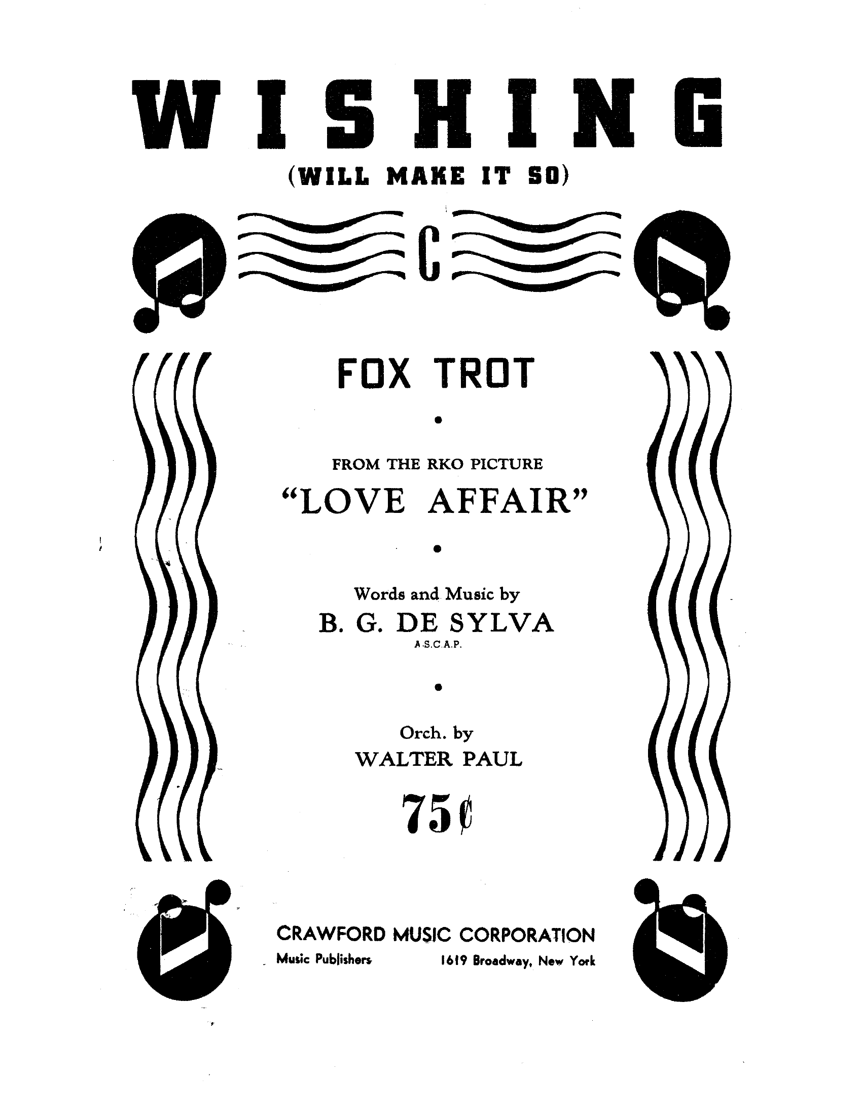 Wishing (W.Paul) - Vocal Trio - Violins - Foxtrot