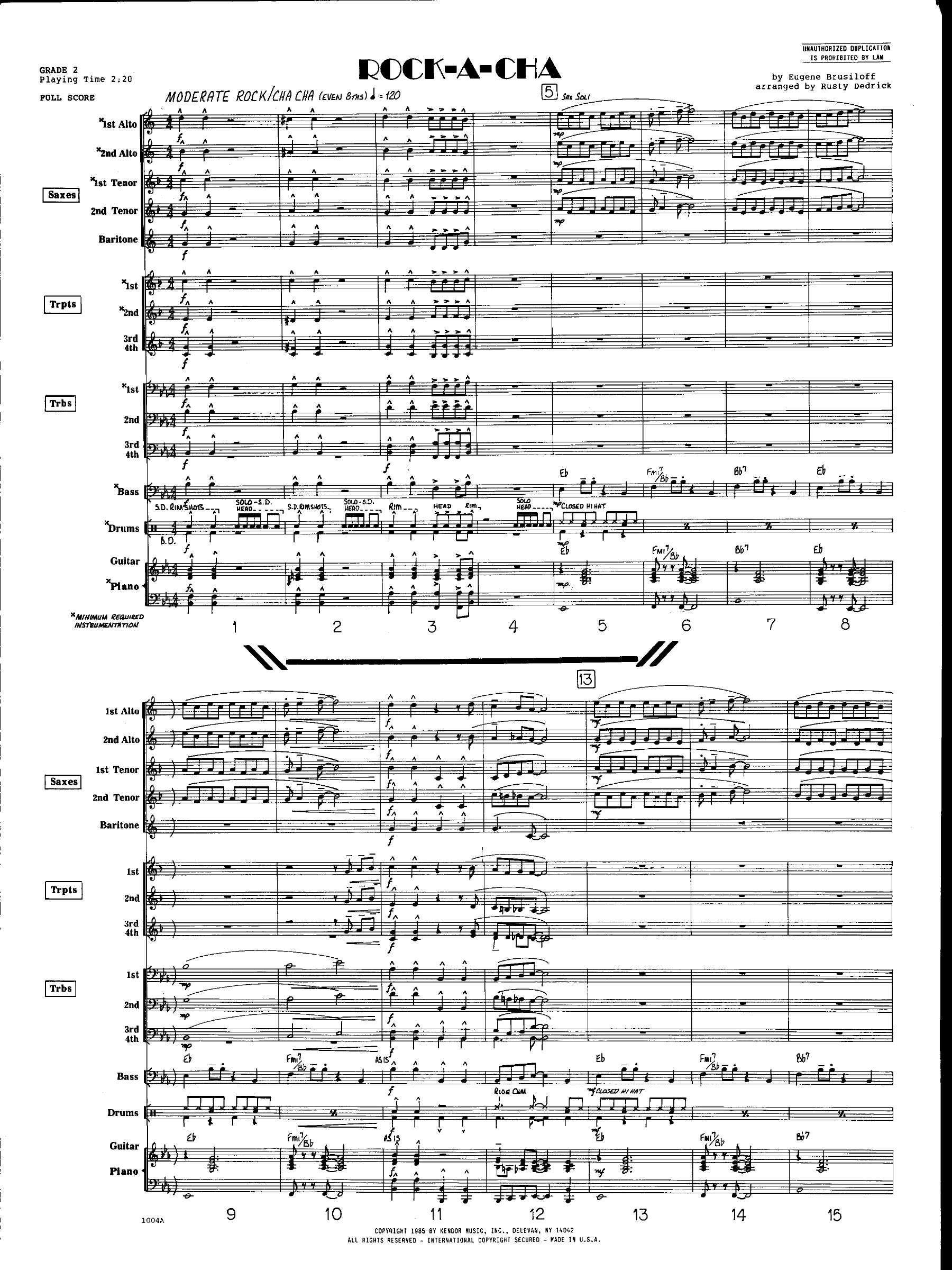 Rock-A-Cha (R.Dedrick)