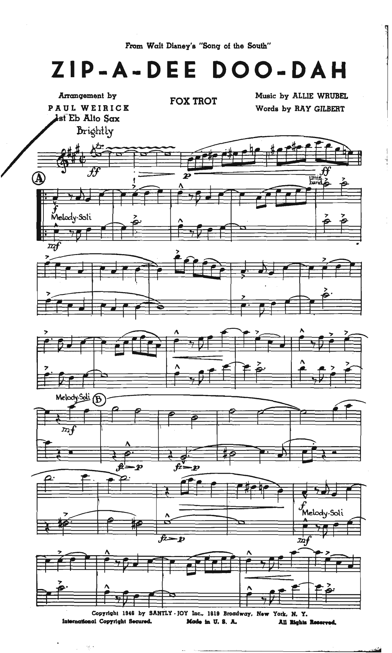 Zip-A-Dee-Doo-Dah (P.Weirick) - Foxtrot