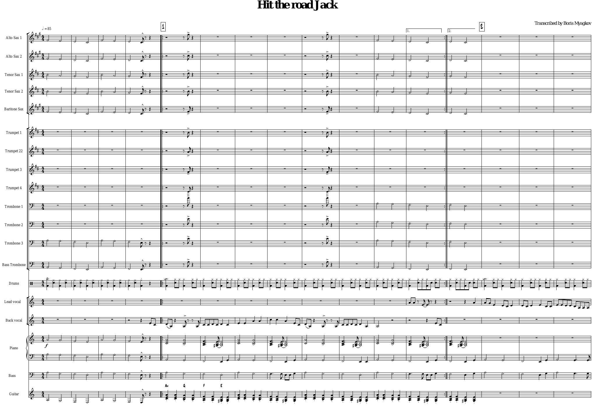 Hit The Road Jack (B.Myagkov) Ray Charles