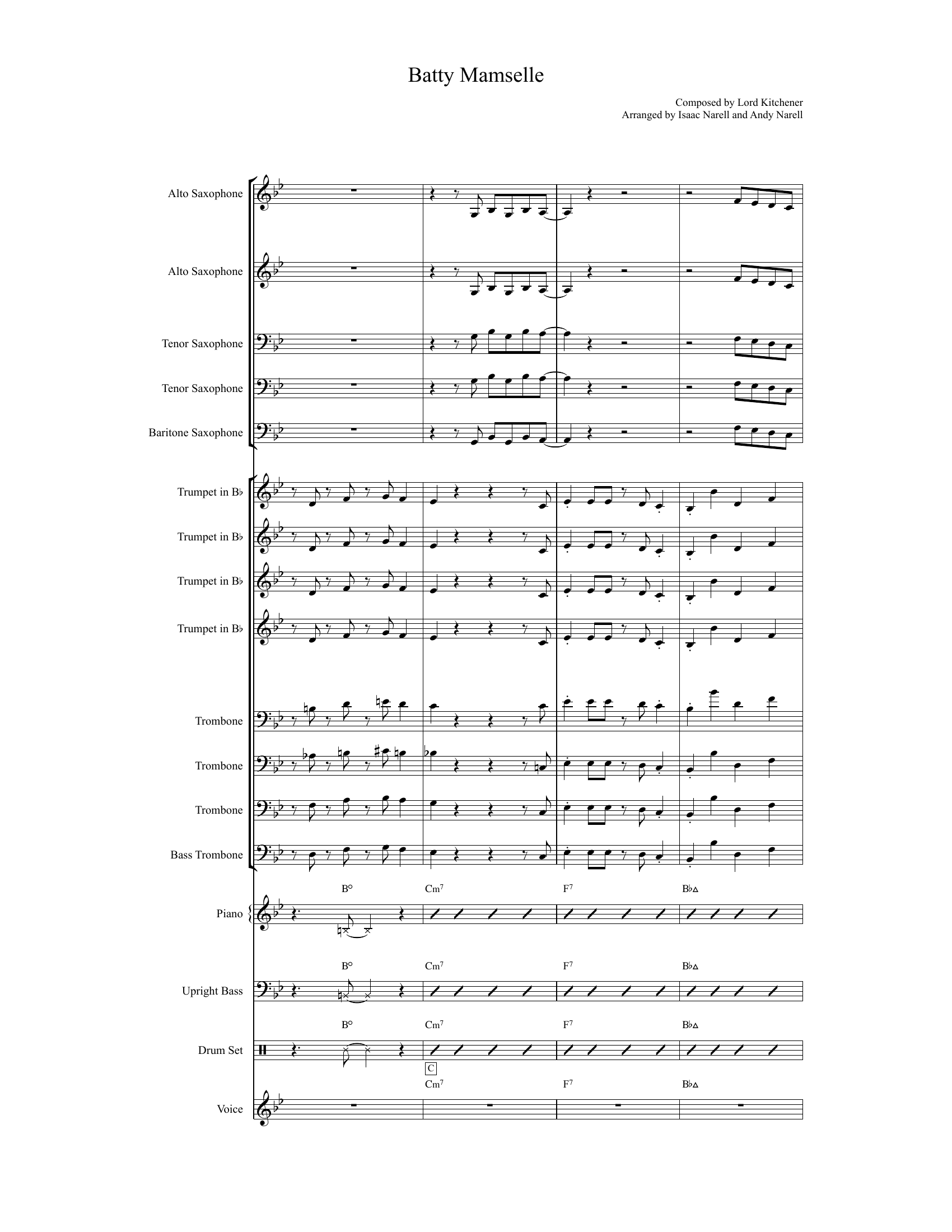 Batty Mamselle (Isaac Narell and  Andy Narell) Calipso