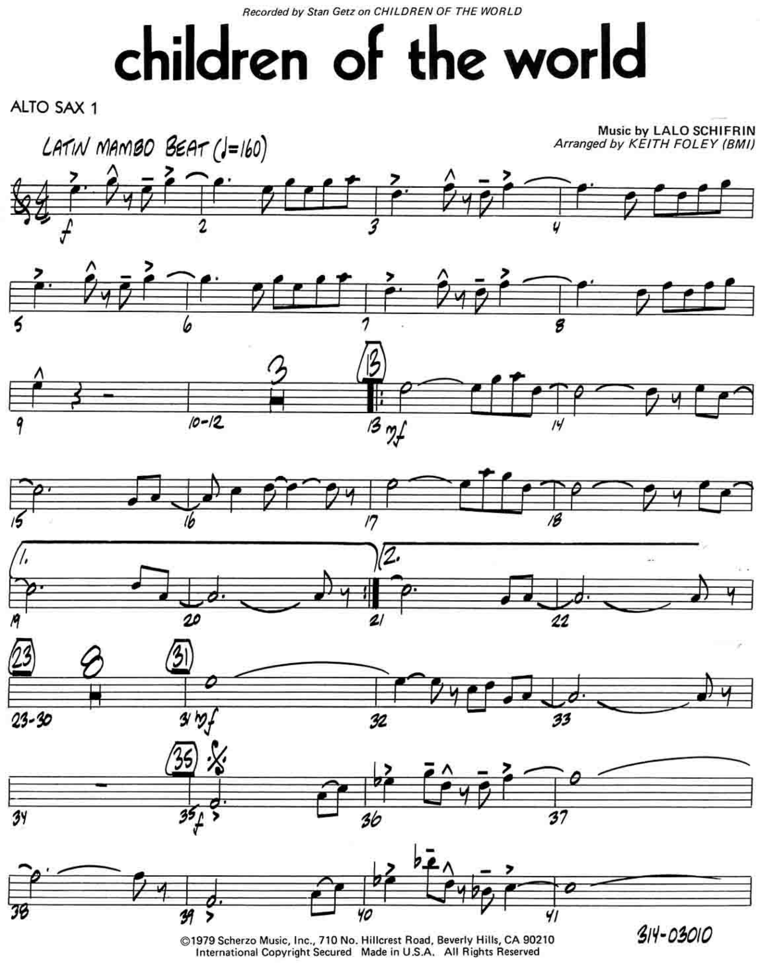 Children Of The World (K.Foley) Mambo