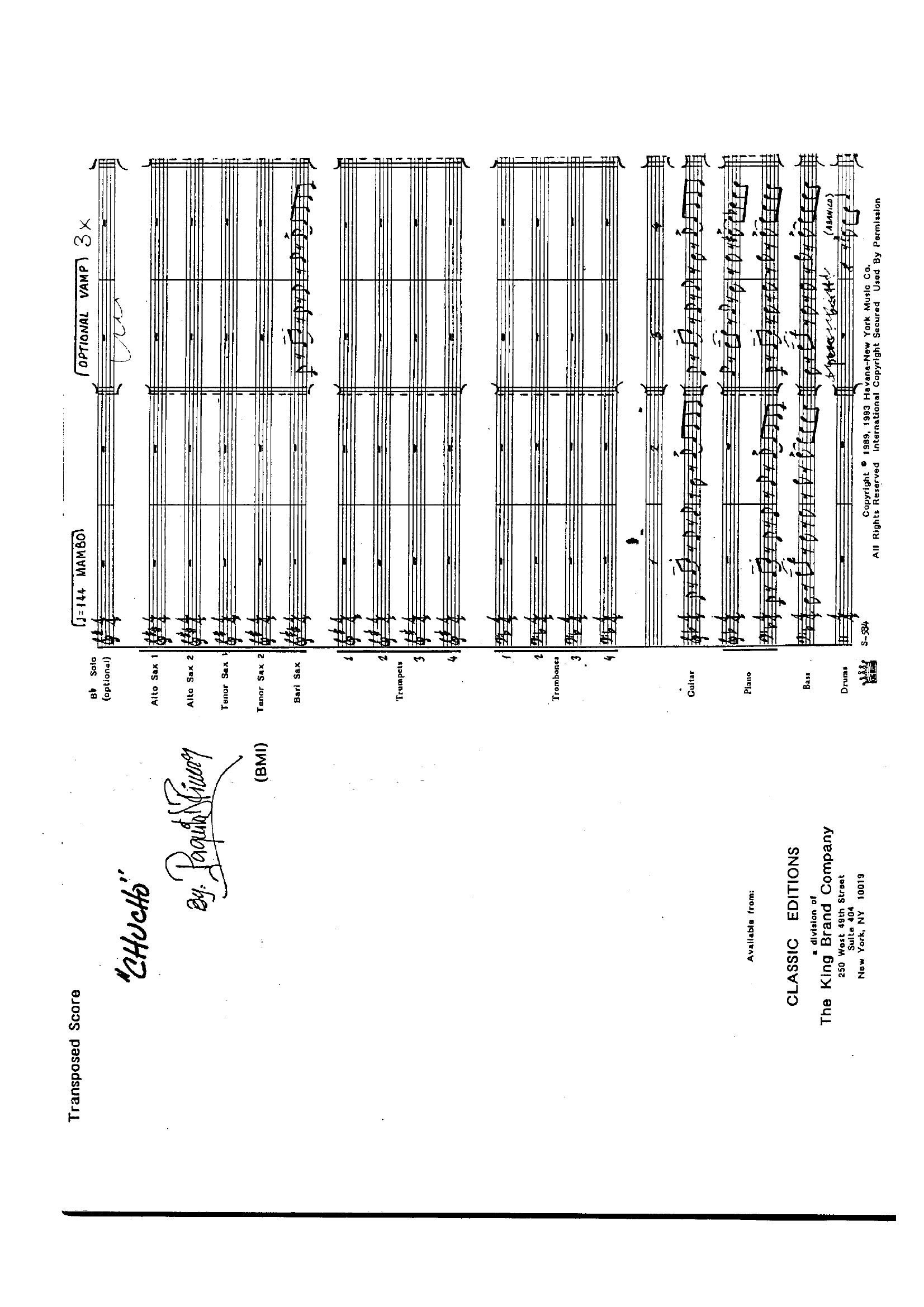 Chucho (P.Di Rivera) 2 Mambo