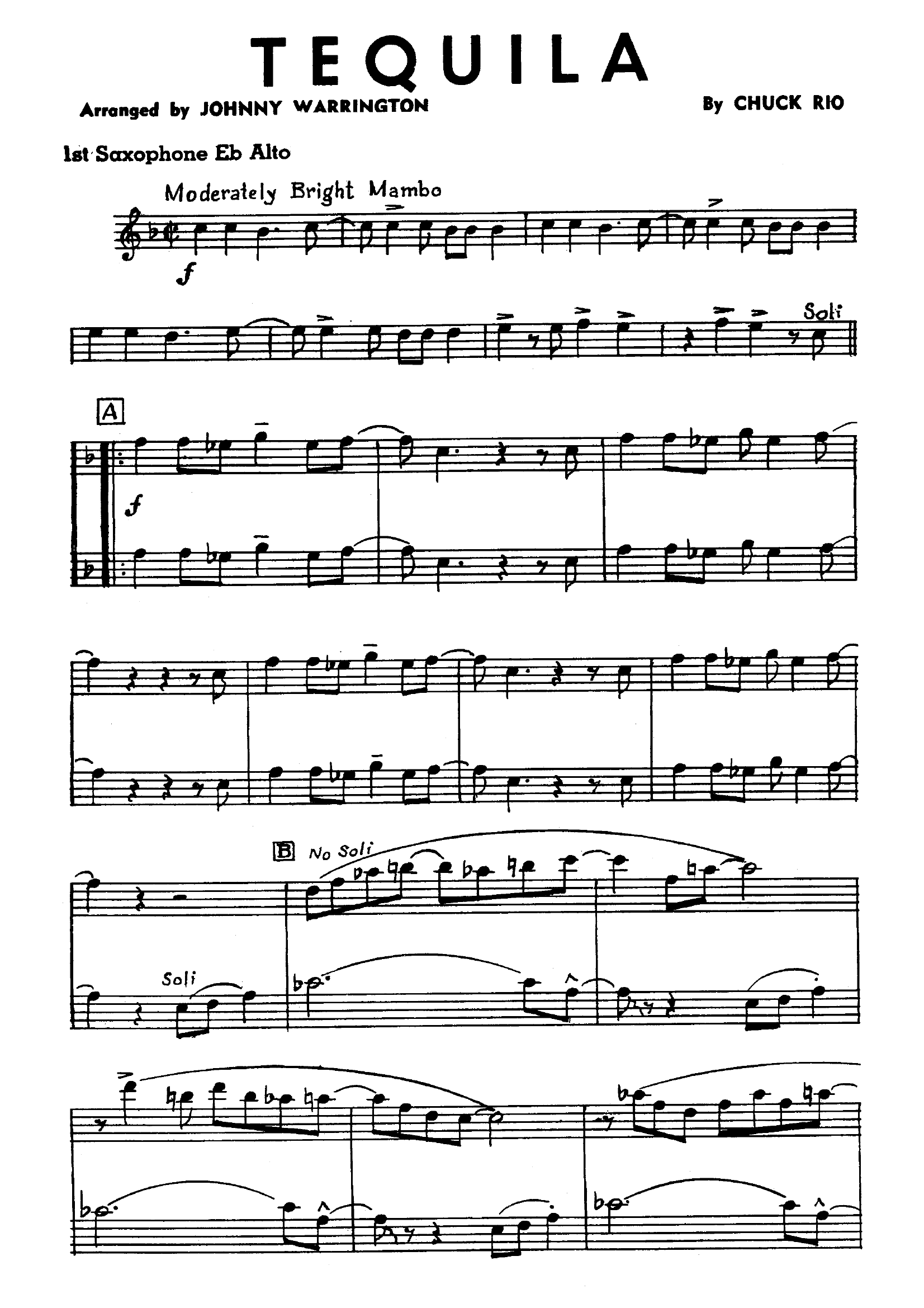 Tequila (J.Warrington)