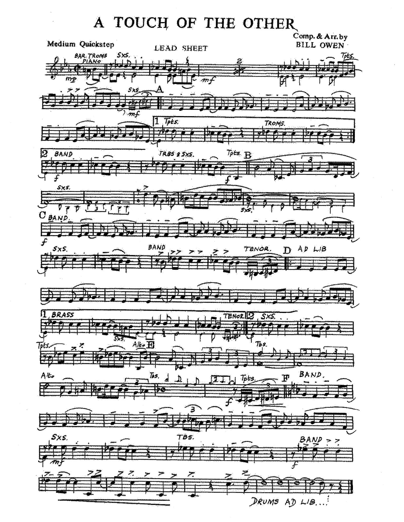 A Touch Of The Other (B.Owen)