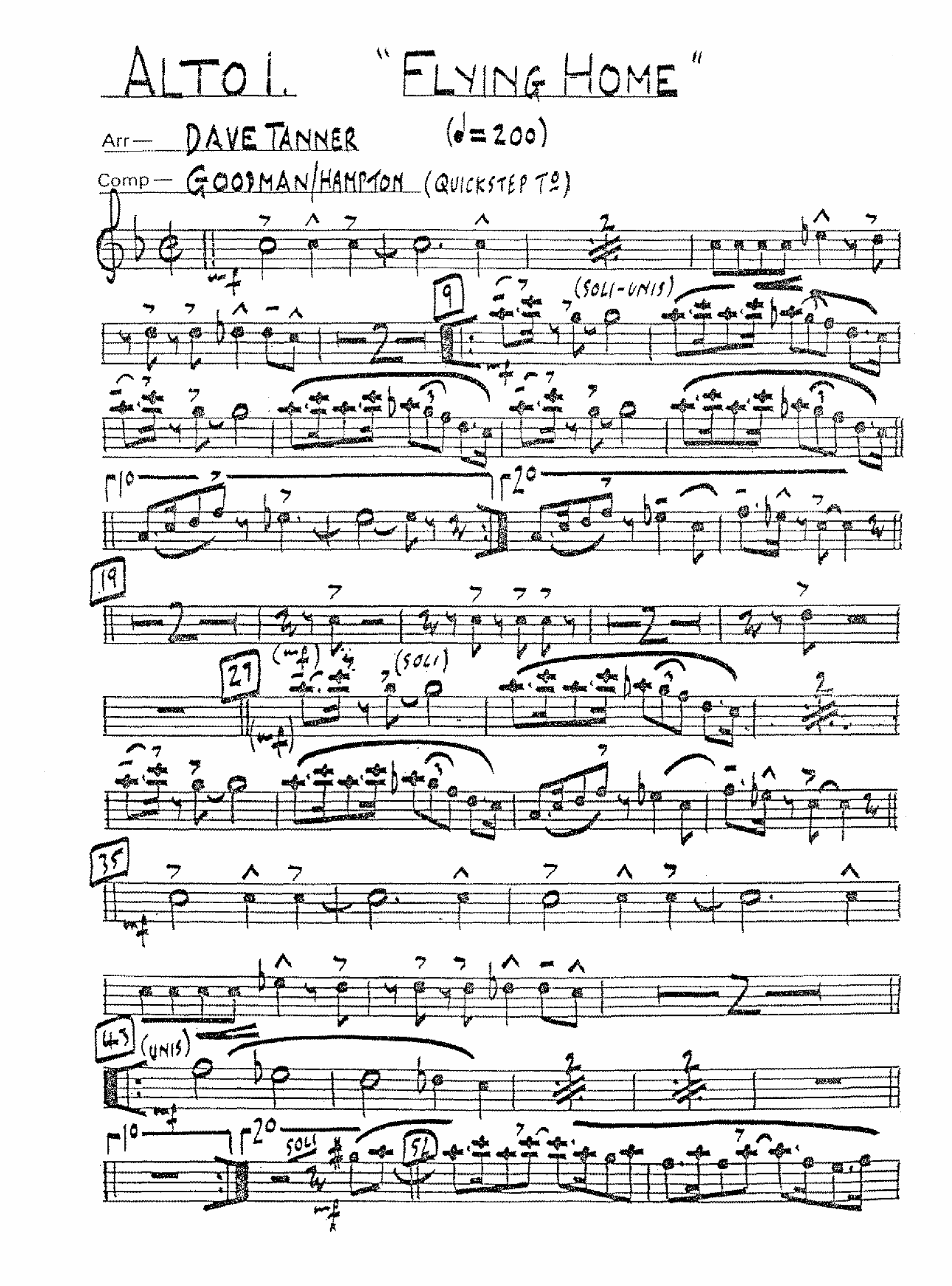 Flying Home (D.Tanner) Lond. Orch