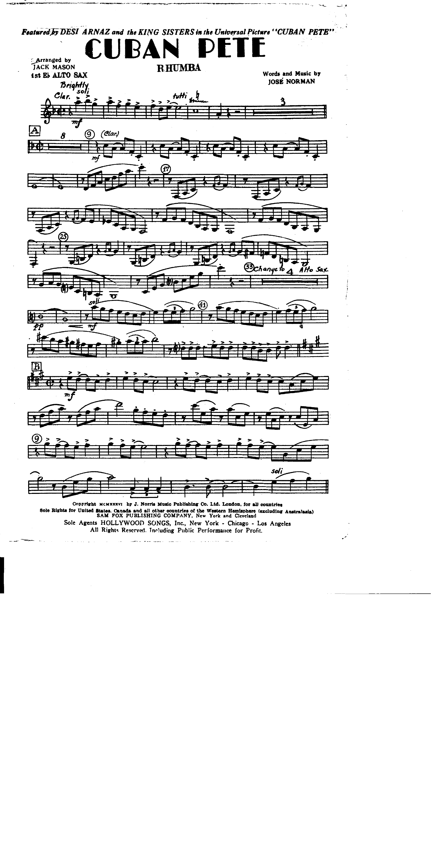 Cuban Pete (J.Mason)