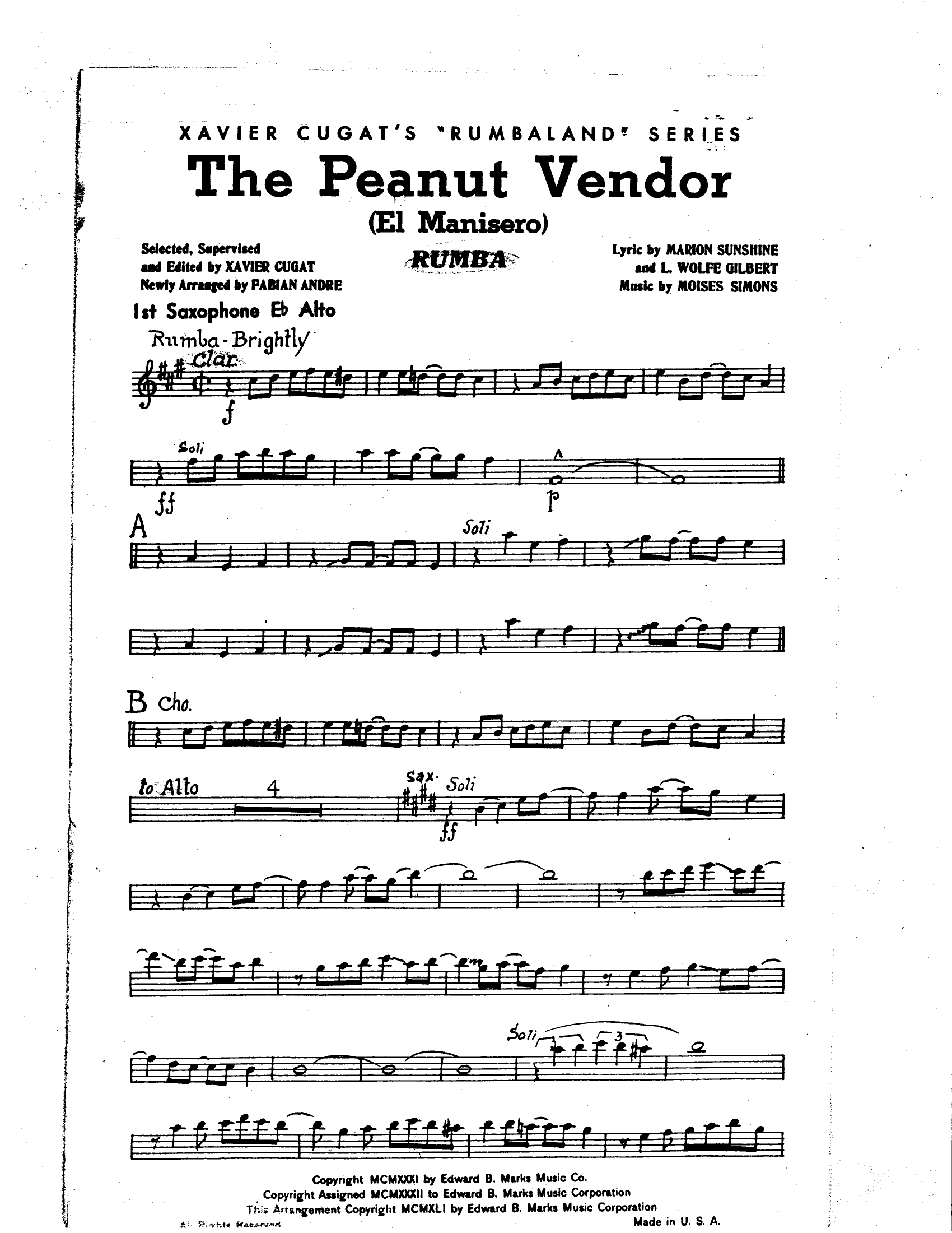 The Peanut Vendor (F.Andre)