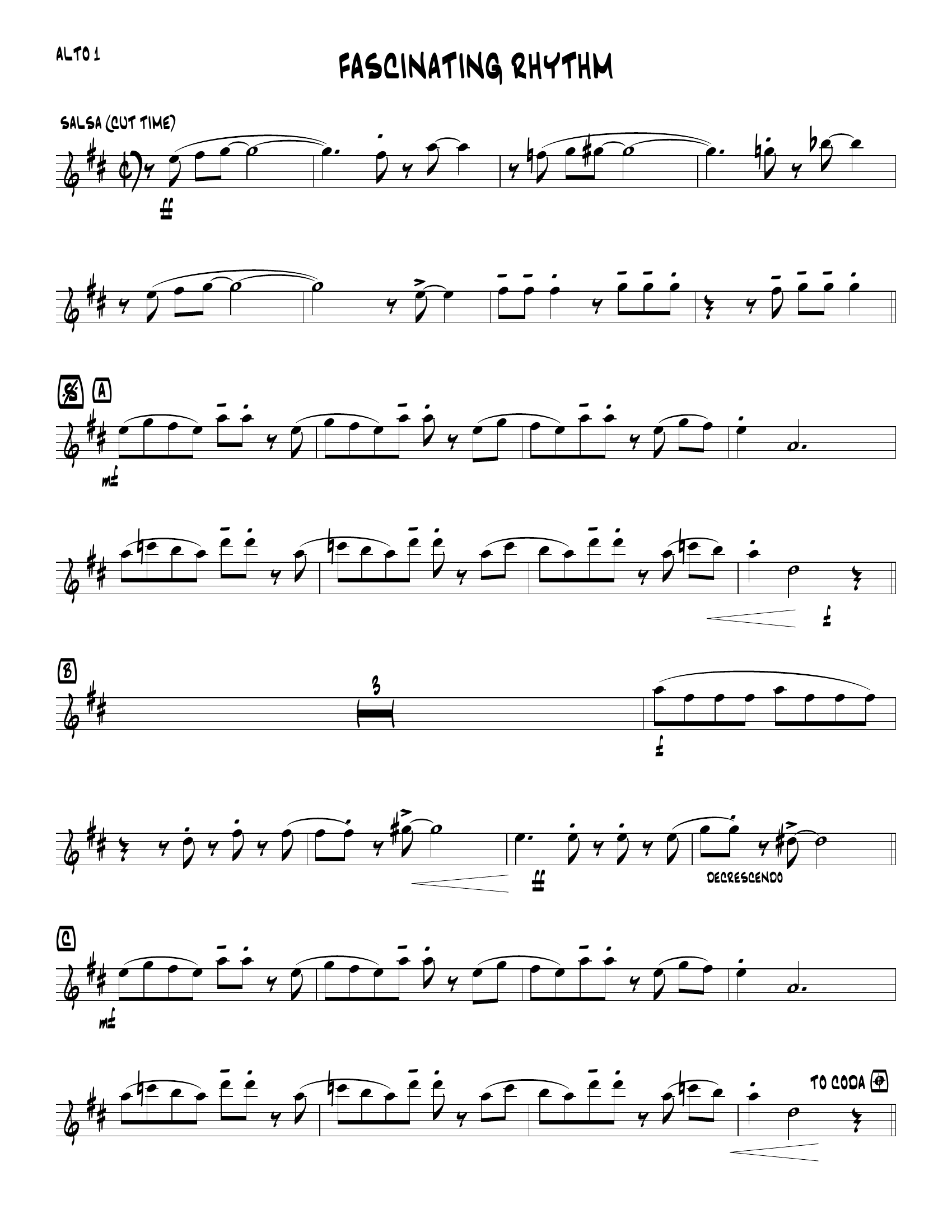 Fascinating Rhythm (K.Garrison) Salsa