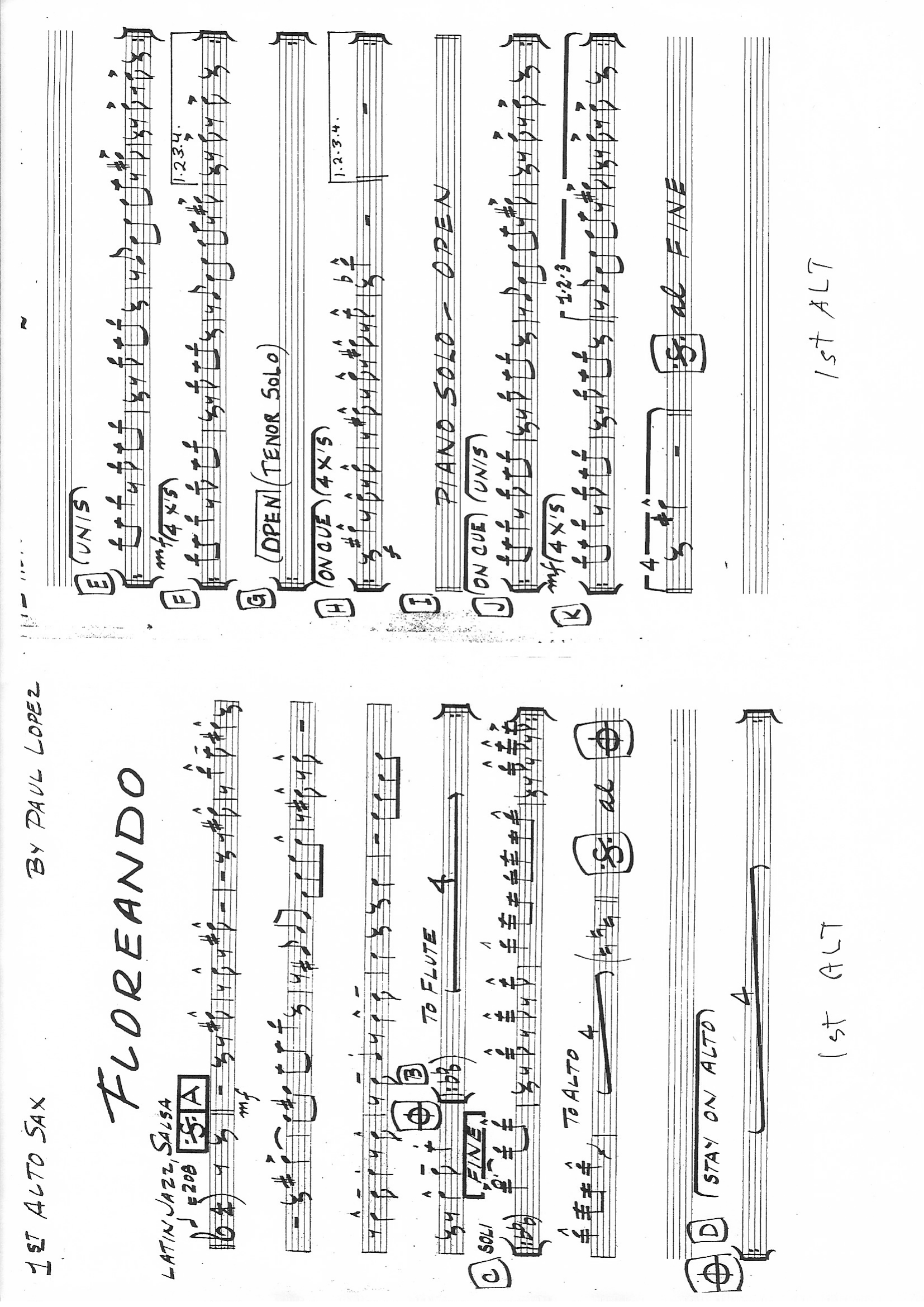 Floreando (P.Lopez) salsa