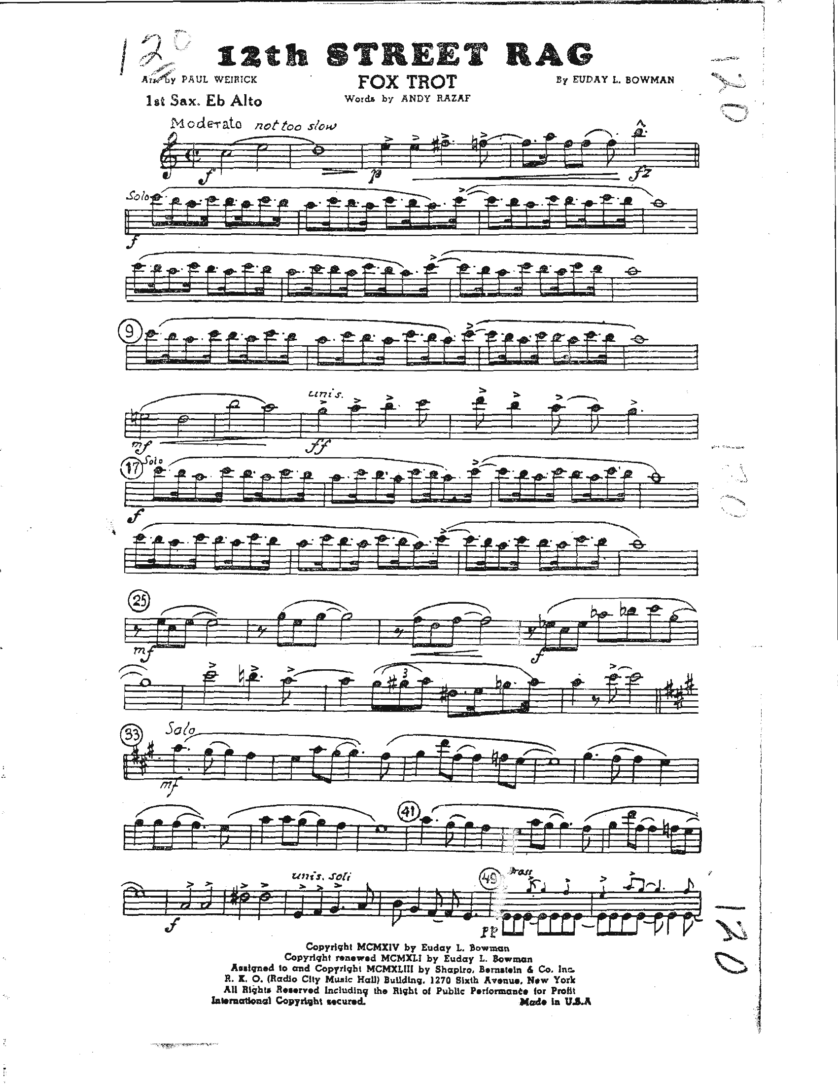 12th Street Rag (P.Weirick)