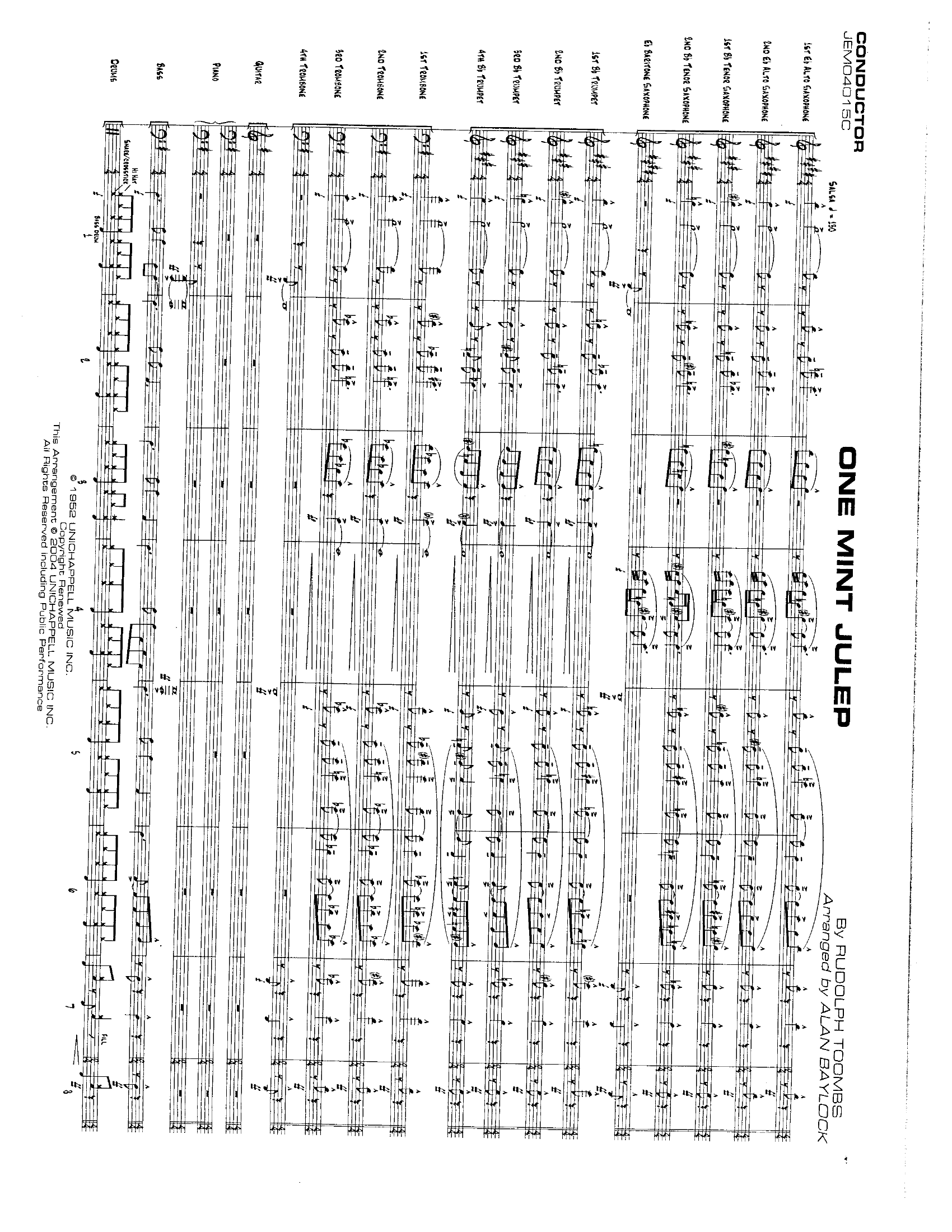 One Mint Julep (A.Baylock) salsa