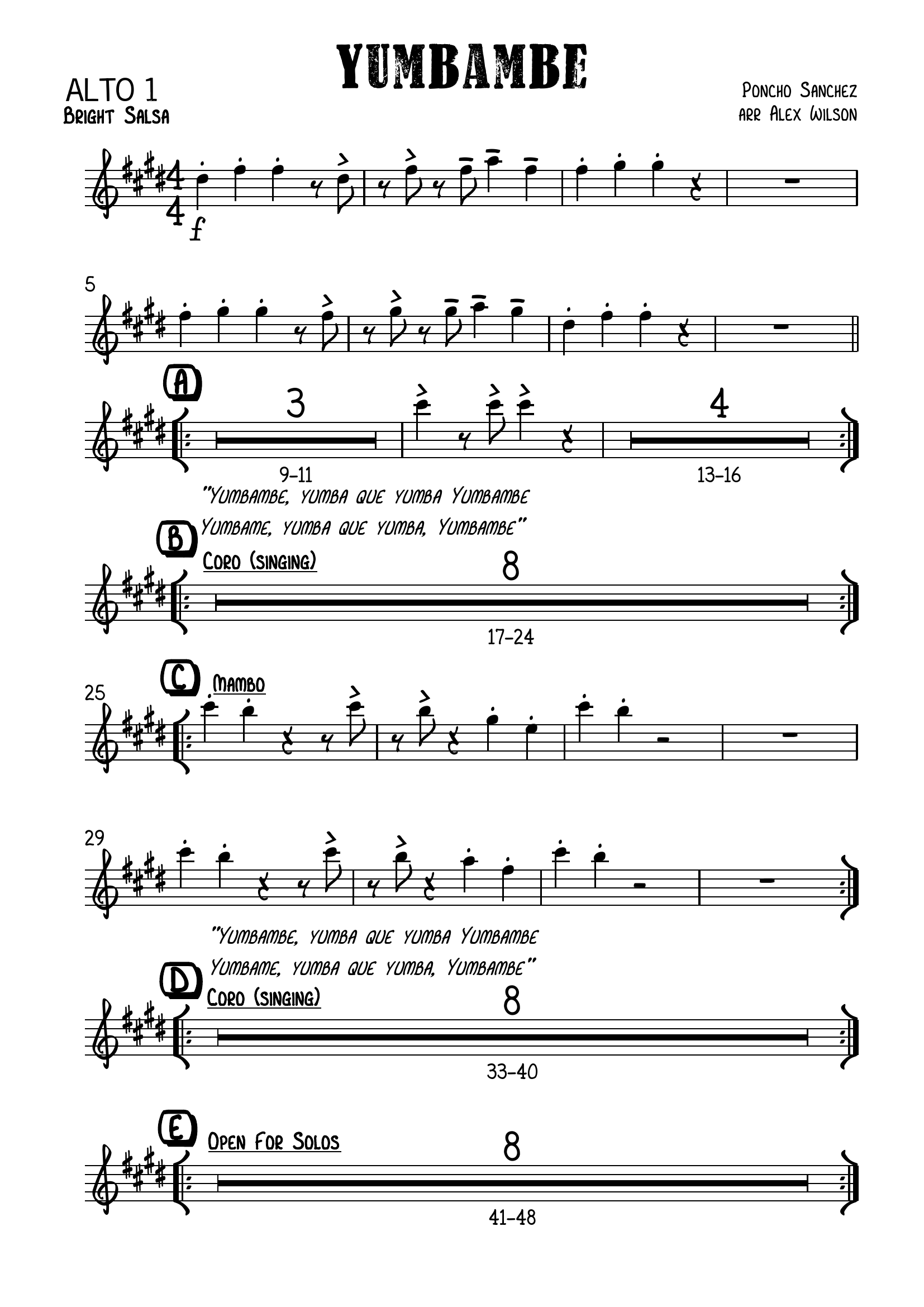 Yumbambe (A.Wilson) salsa