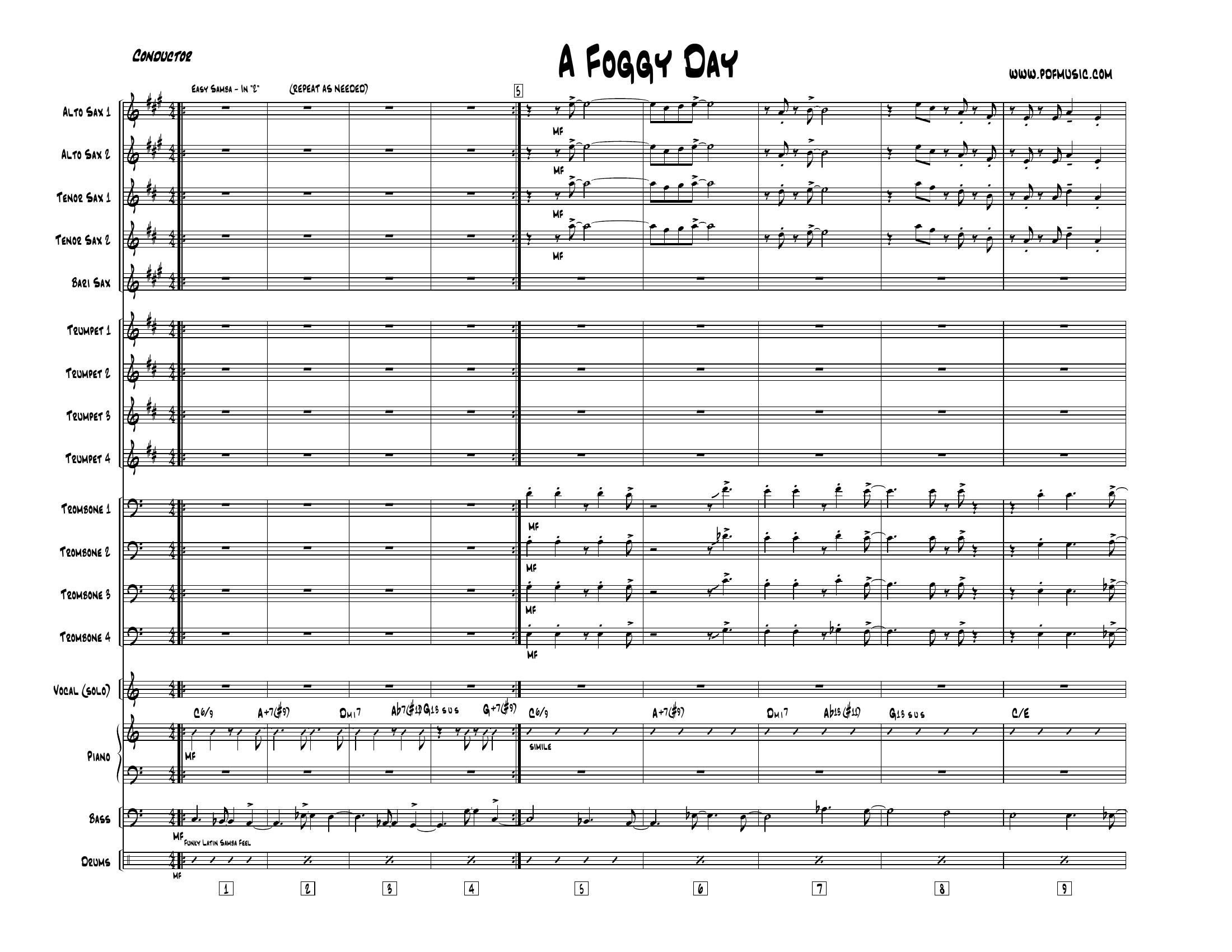 A Foggy Day (J.Martin) Samba