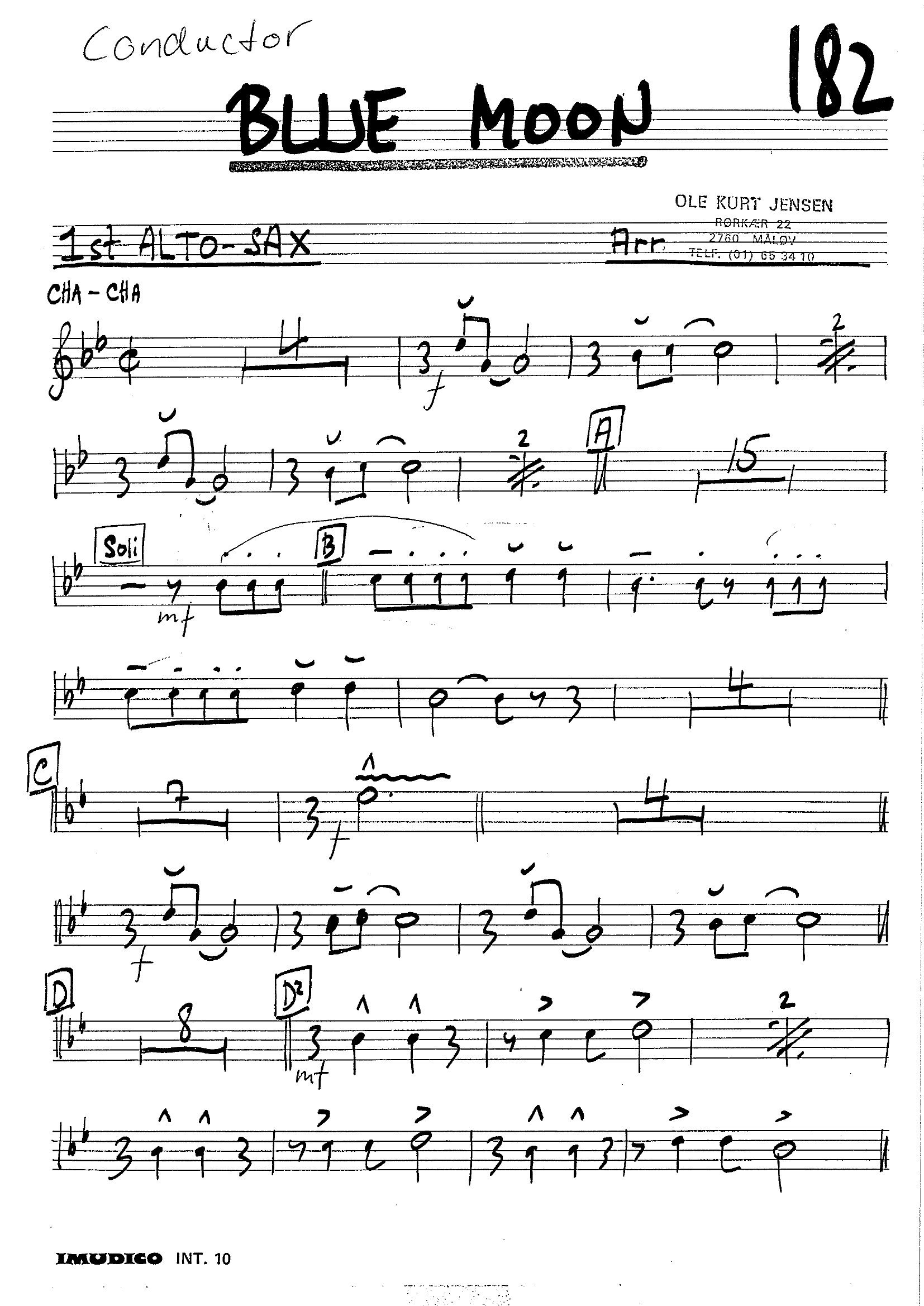 Blue Moon-Cha Cha (Ole Kurt Jensen)